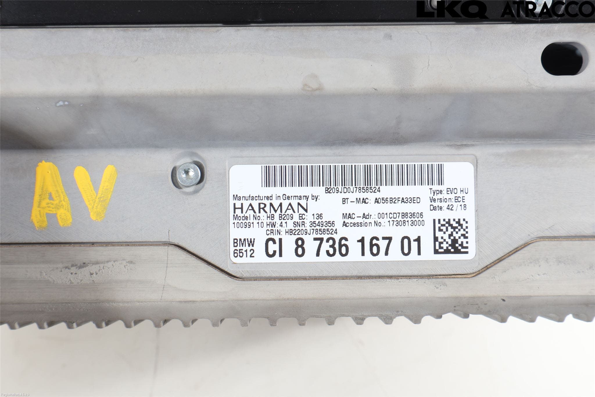 BMW 5 G30/G31/F90 17-23 Cd Radio - Multimediapanel