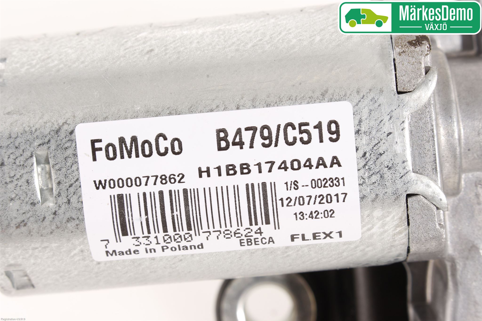 Ford FIESTA (VII) 18-23 Torkarmotor Baklucka