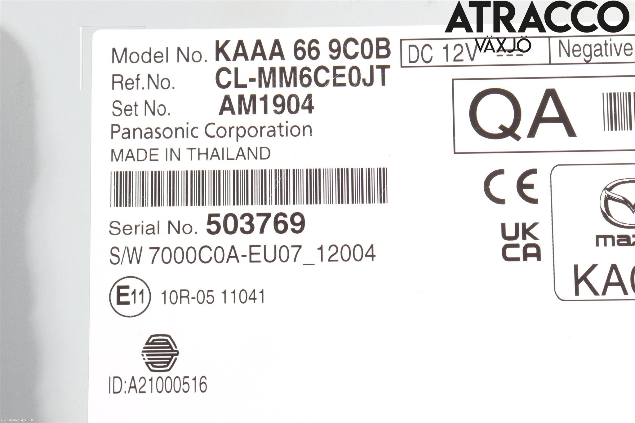 Mazda CX-60 22- Cd Radio - Multimediapanel