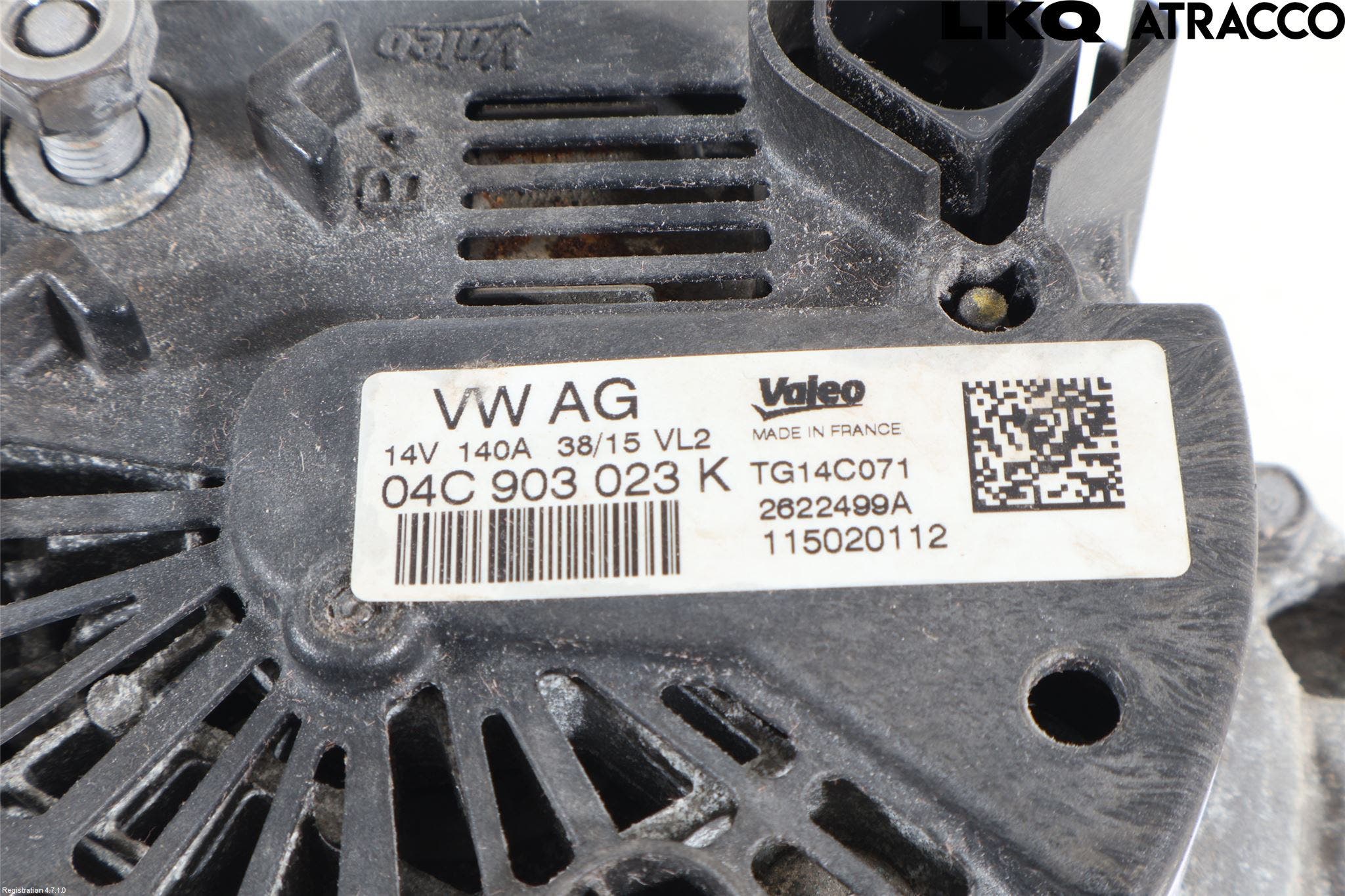 Volkswagen VW GOLF / E-GOLF VII 13-20 Generator