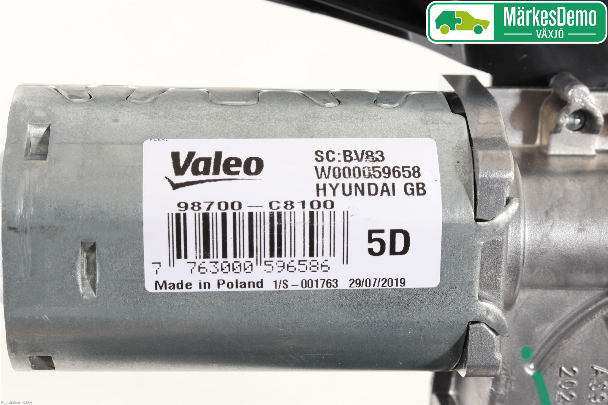 Hyundai i20 GB 15-20 Torkarmotor Baklucka