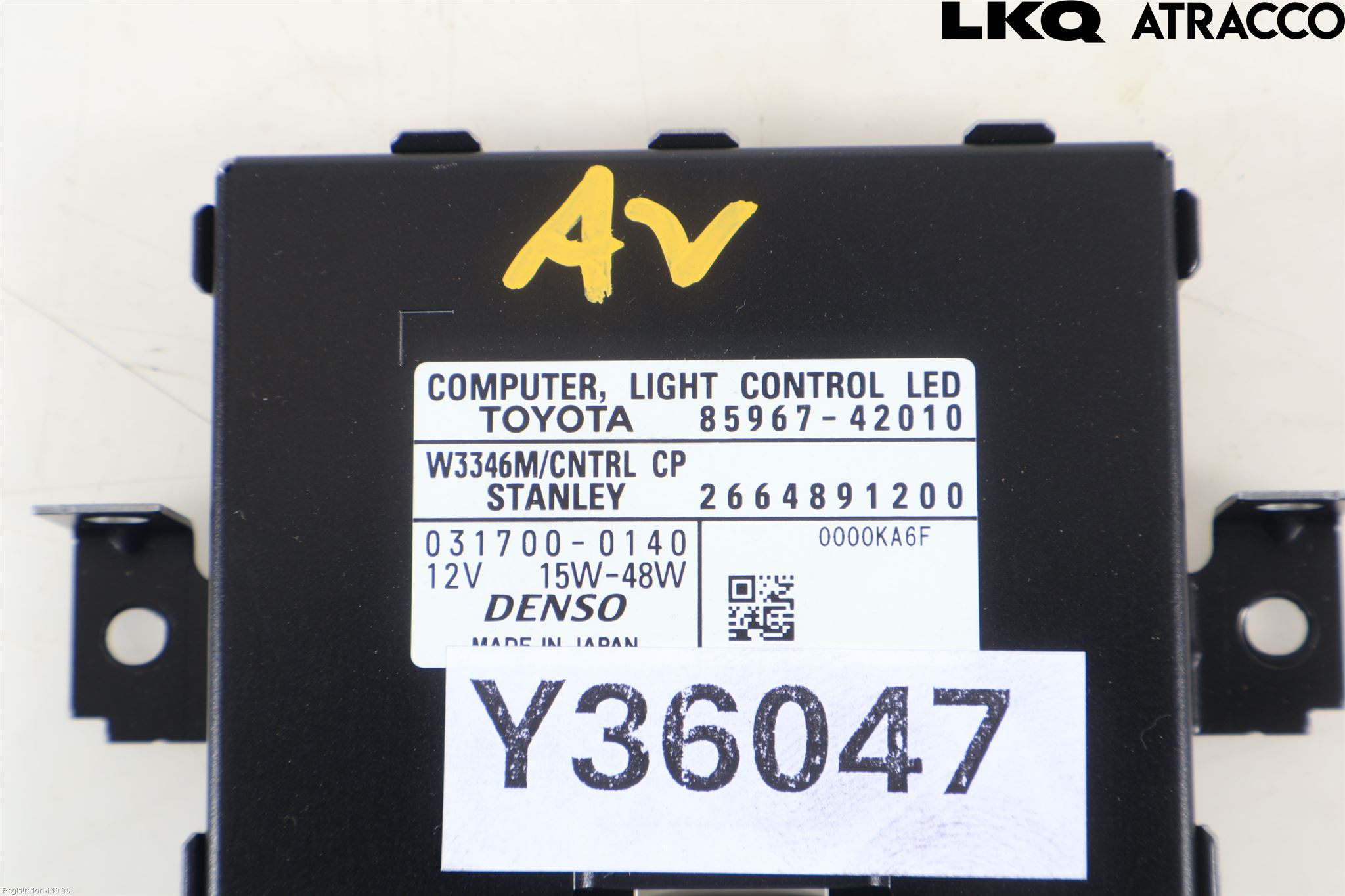 Toyota RAV4 13-18 Styrenhet Strålkastare