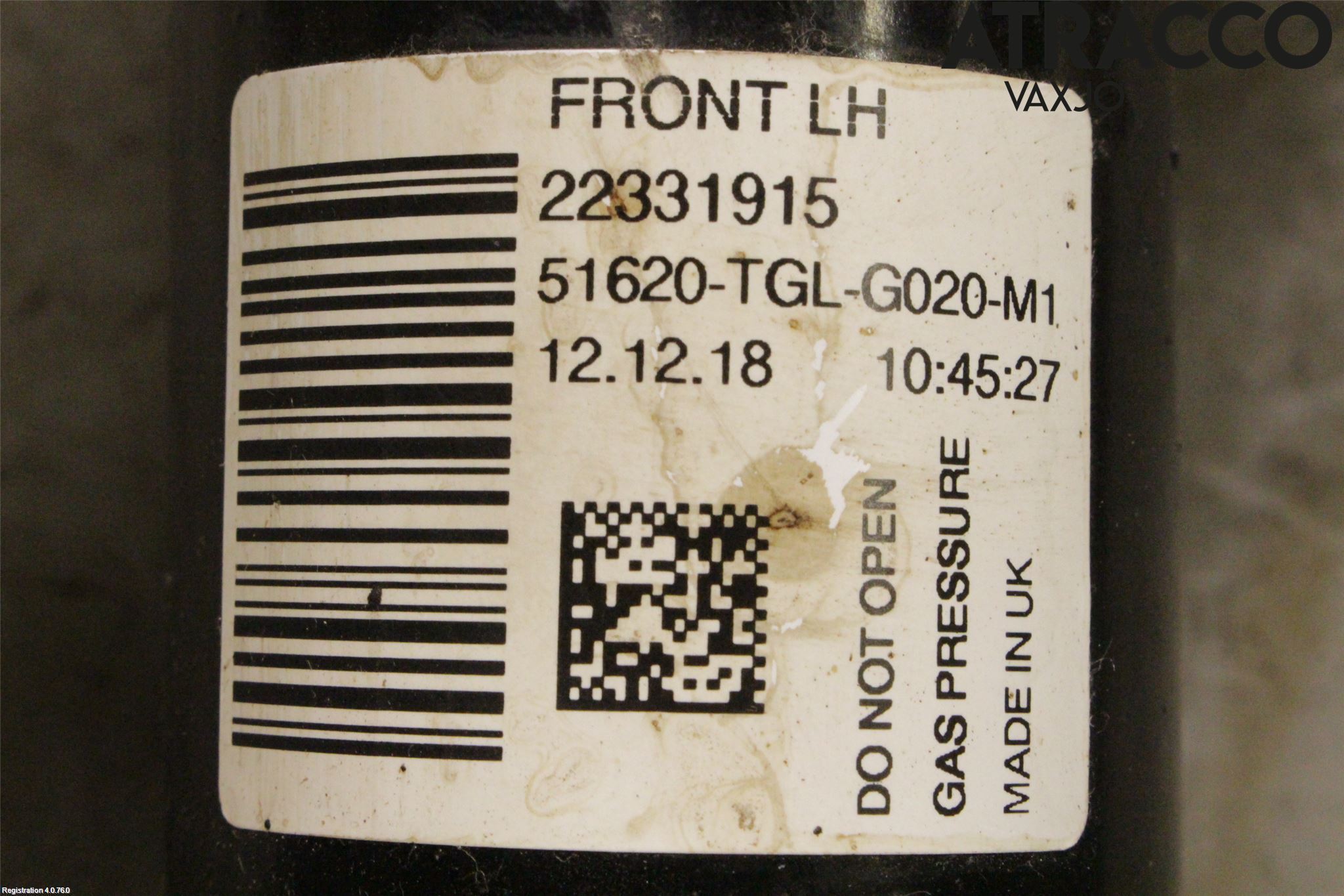 Honda CIVIC 17-22 Fjäderben Fram Vänster