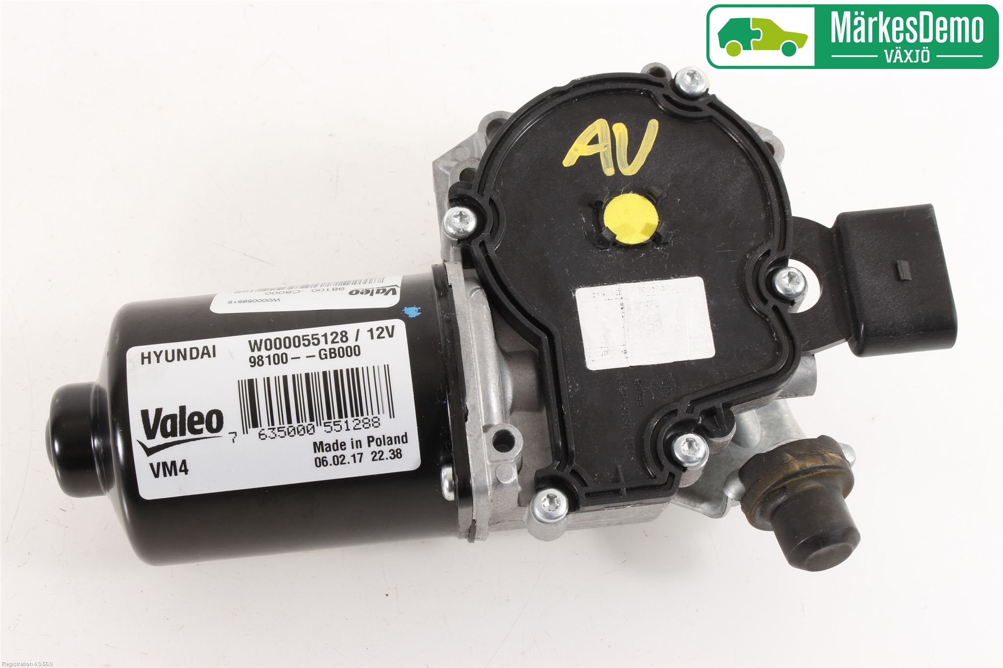 Hyundai i20 GB 15-20 Torkarmotor Vindruta