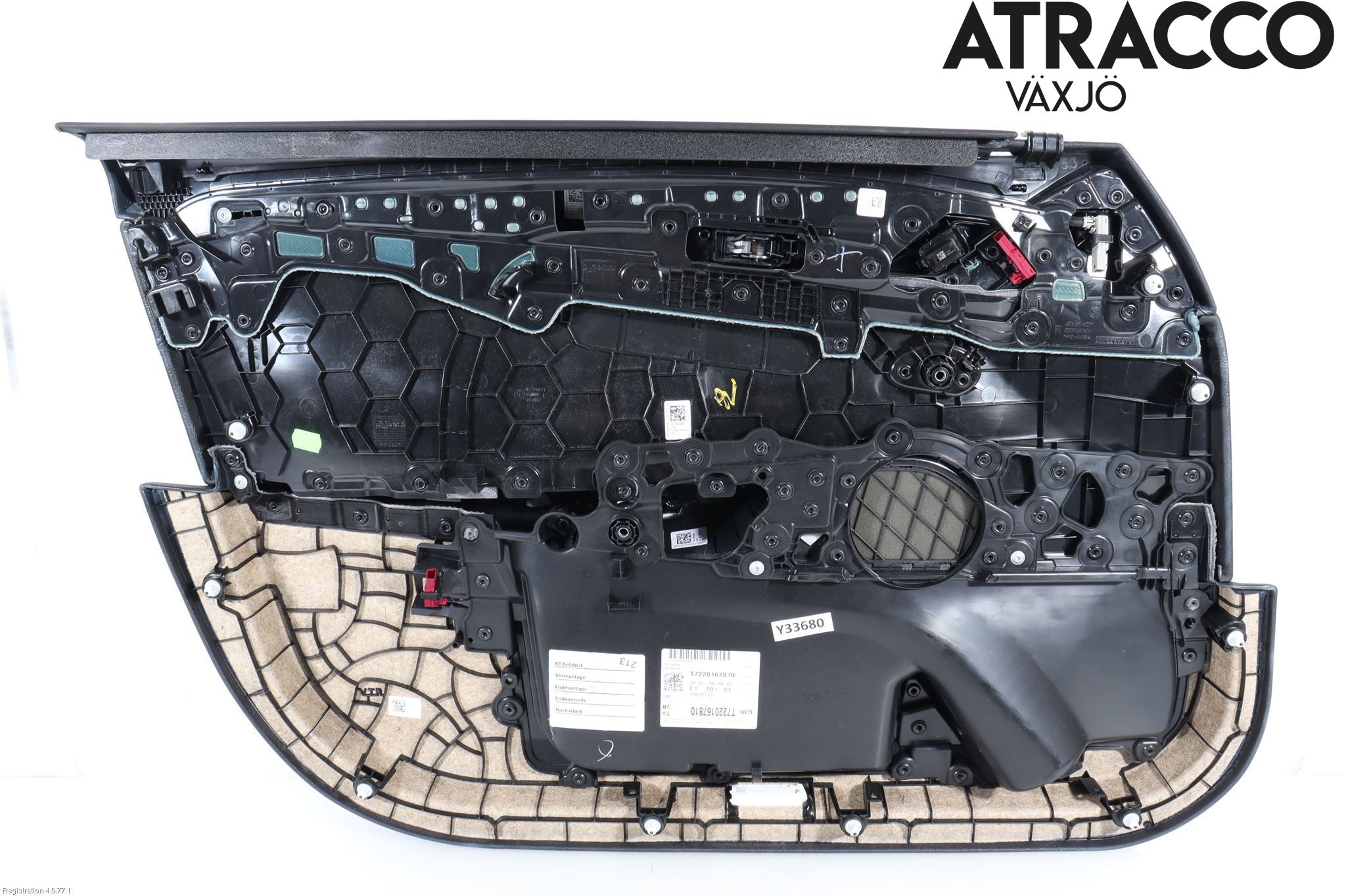 BMW 5 G30/G31/F90 17-23 Dörrklädsel Hö