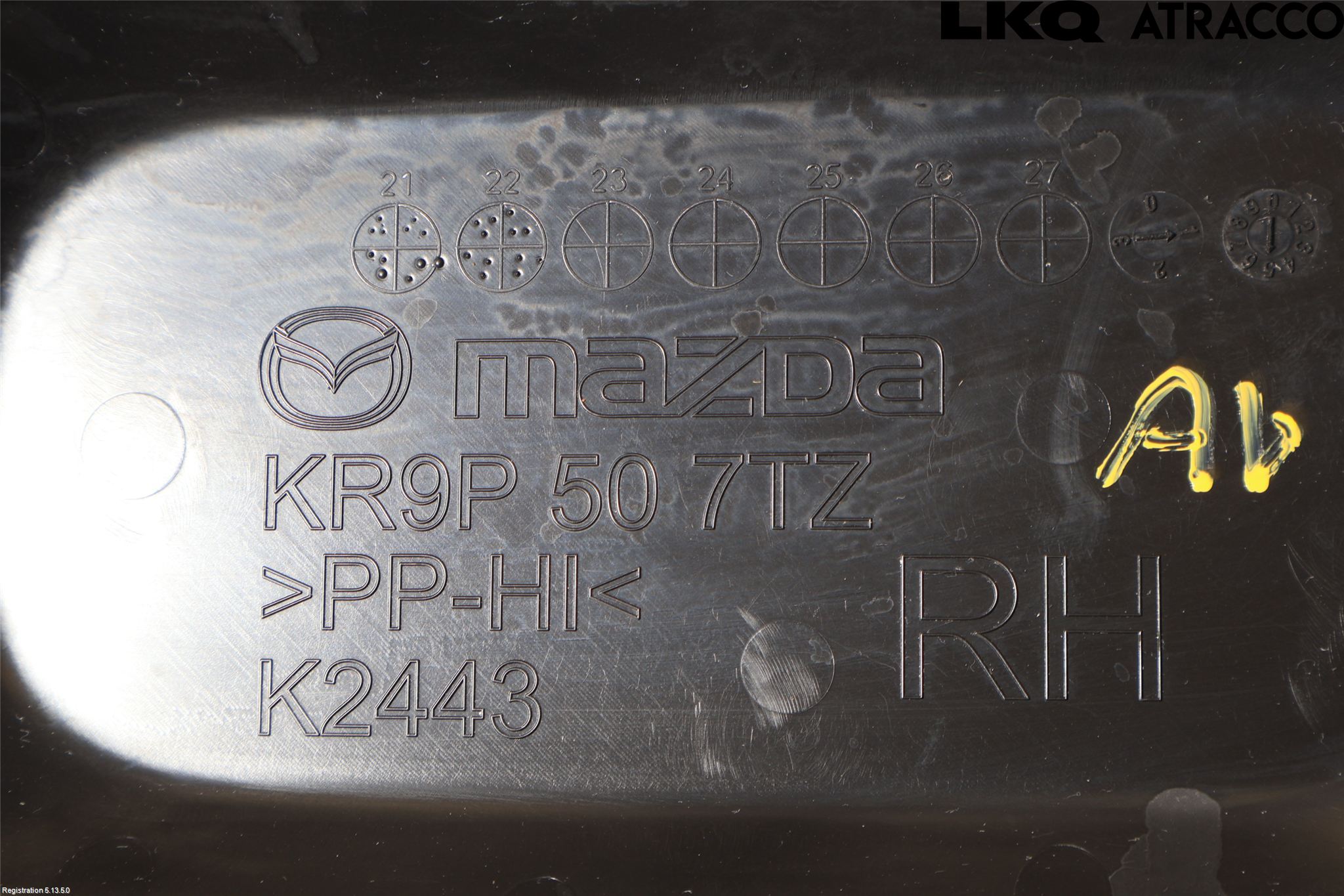 Mazda CX-60 22- Torpedplåt-Torpedplast