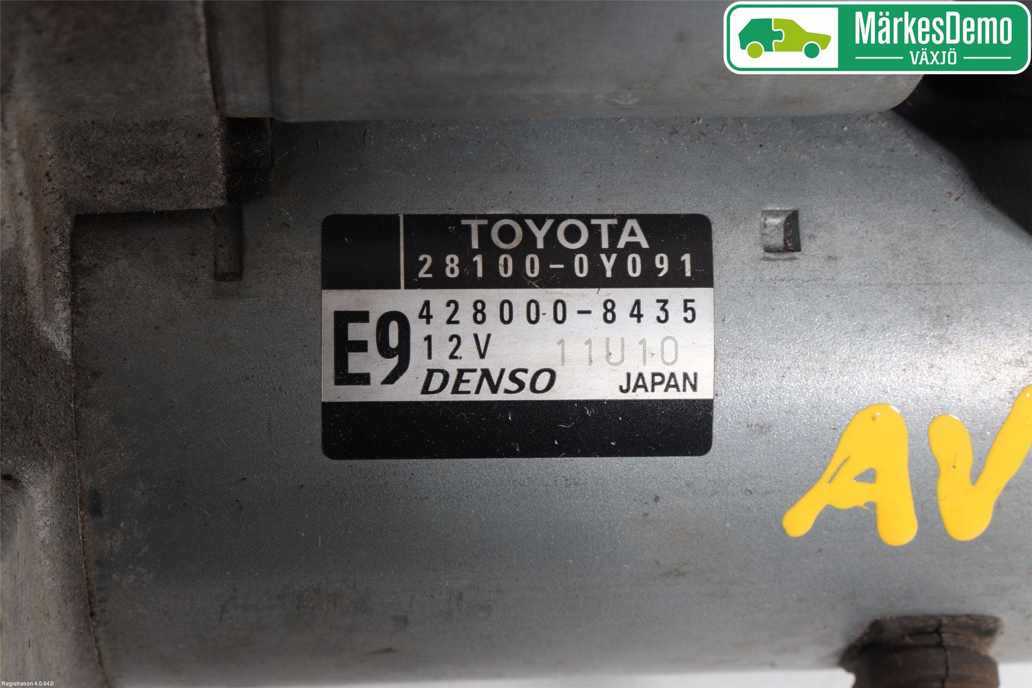 Toyota YARIS XP130 15-20 Startmotor