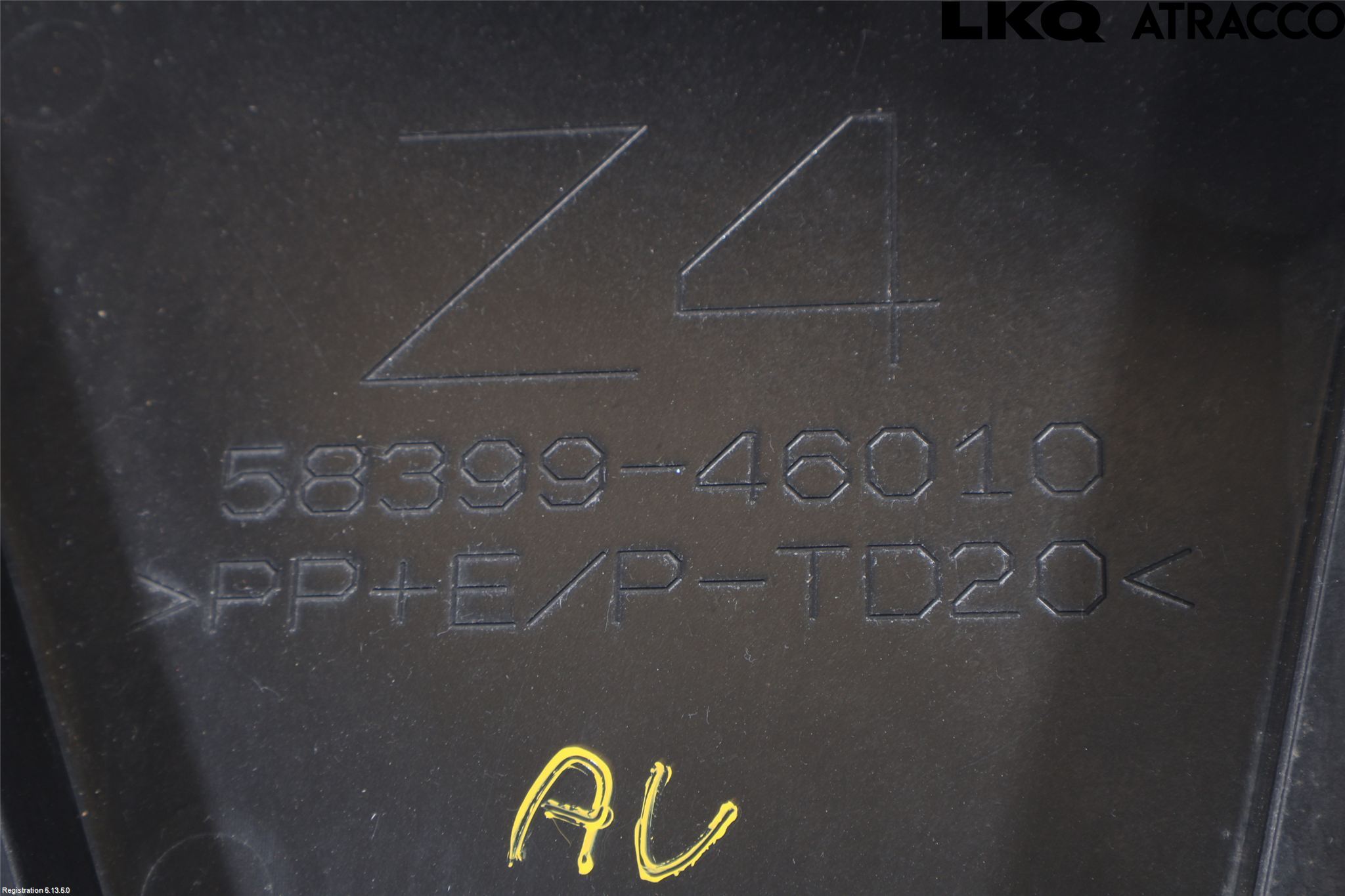 Lexus RZ 23- Hasplåt Plåt-Plast