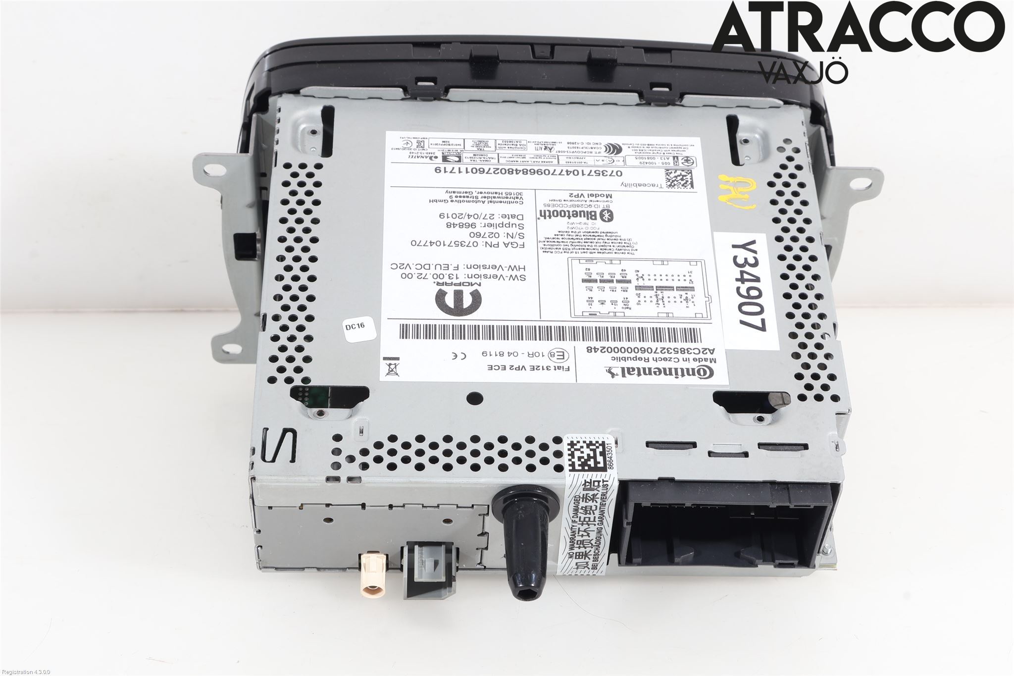 Fiat 500 07- Cd Radio - Multimediapanel