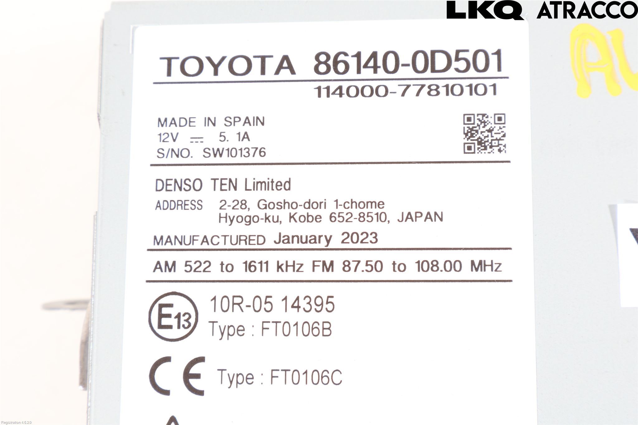 Mazda 2 KB Hybrid 22- Cd Radio - Multimediapanel
