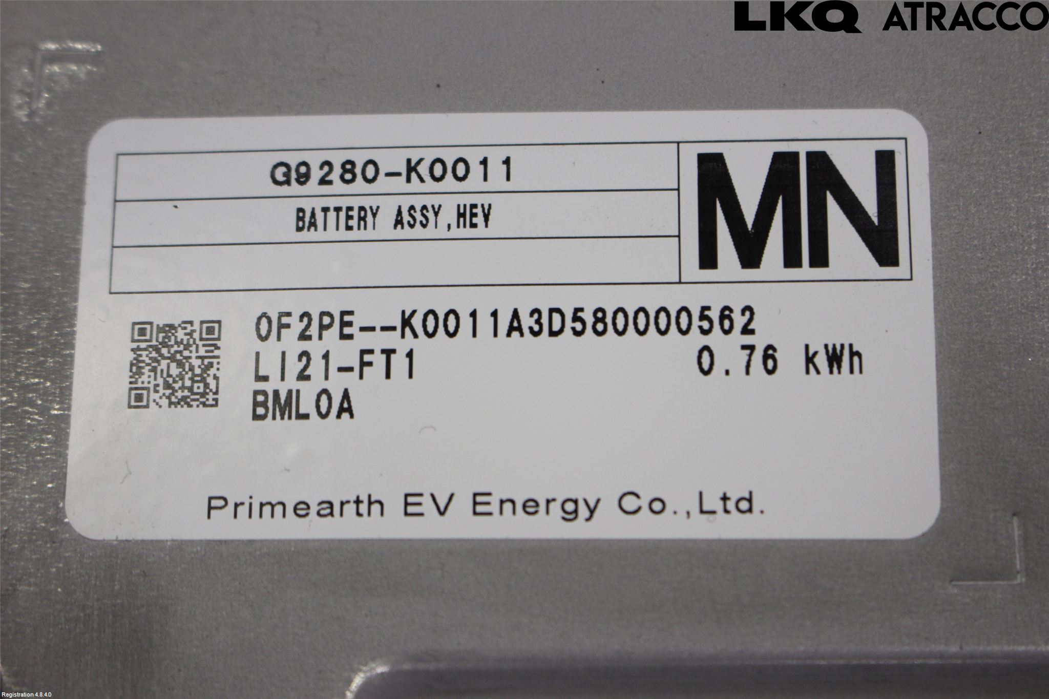 Toyota YARIS XP21 20- Batteri Högspänning