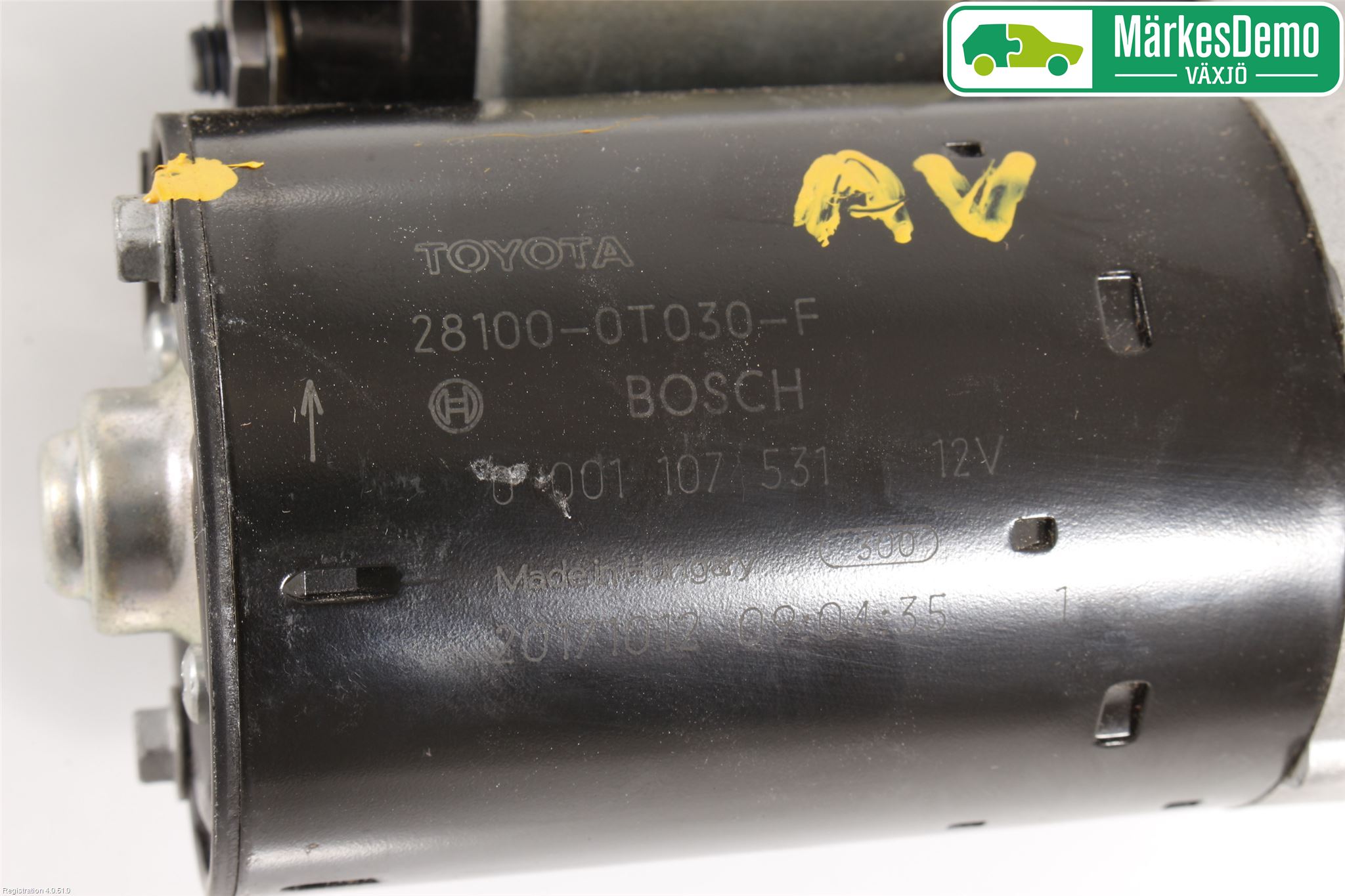 Toyota VERSO 09-18 Startmotor