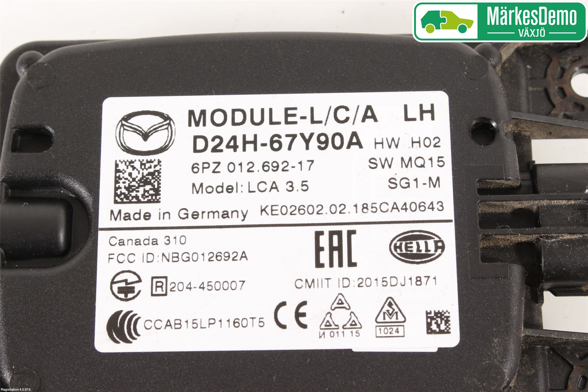Mazda CX-3 Sensor Aktivt Kollisionsskydd