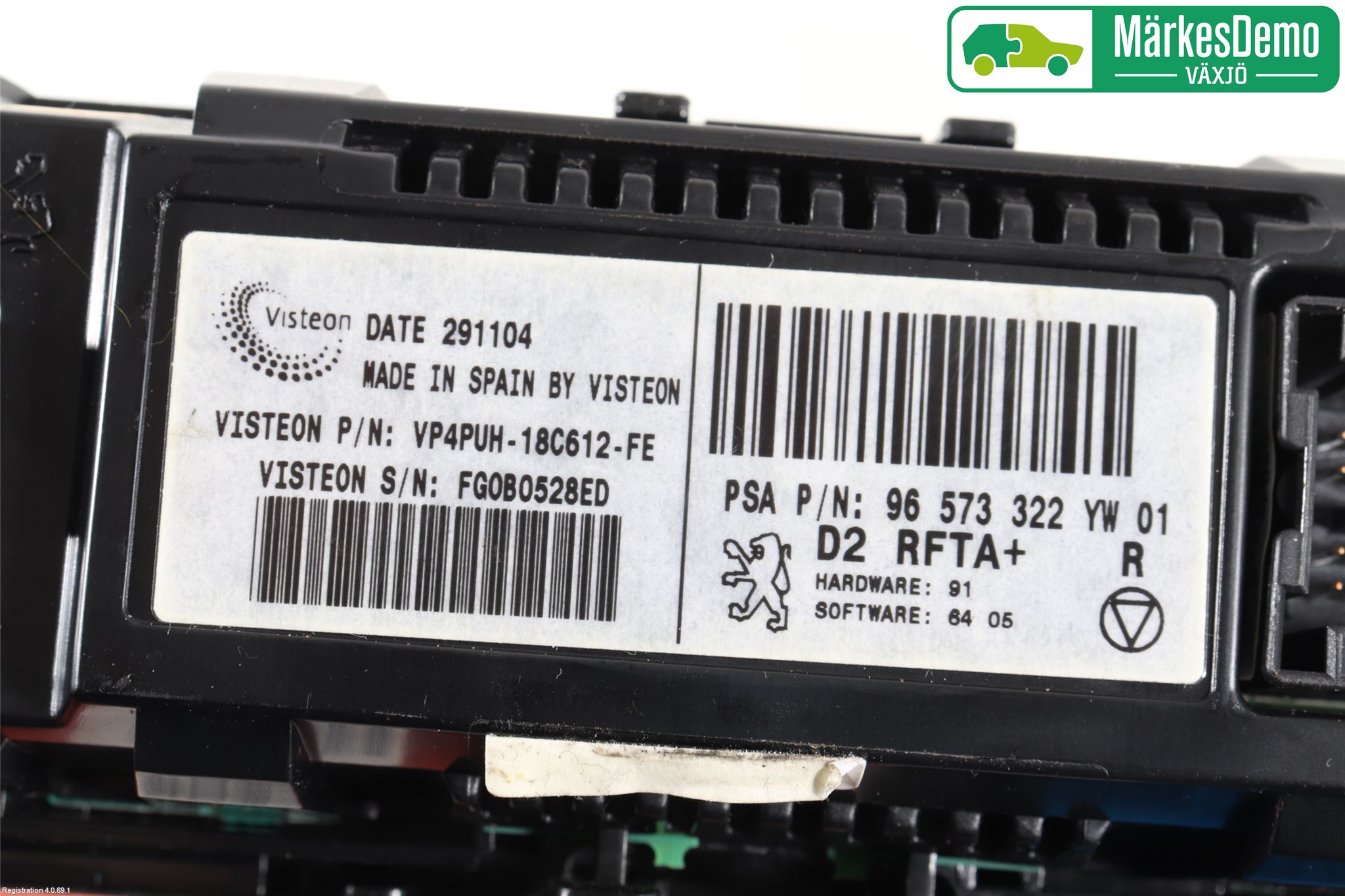 Peugeot 407 Ac Styrenhet Ac Manöveren