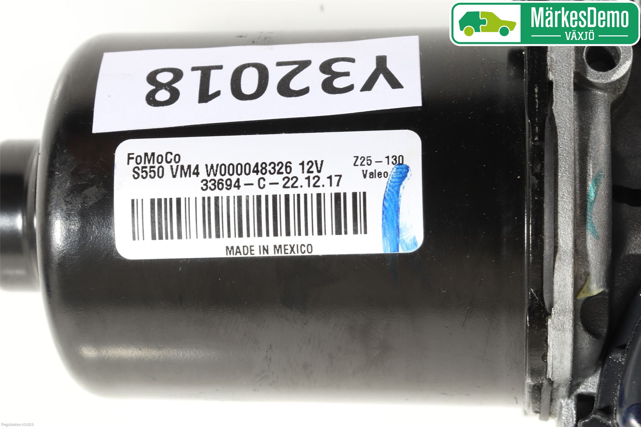 Ford MUSTANG VI 15-22 Torkarmotor Vindruta