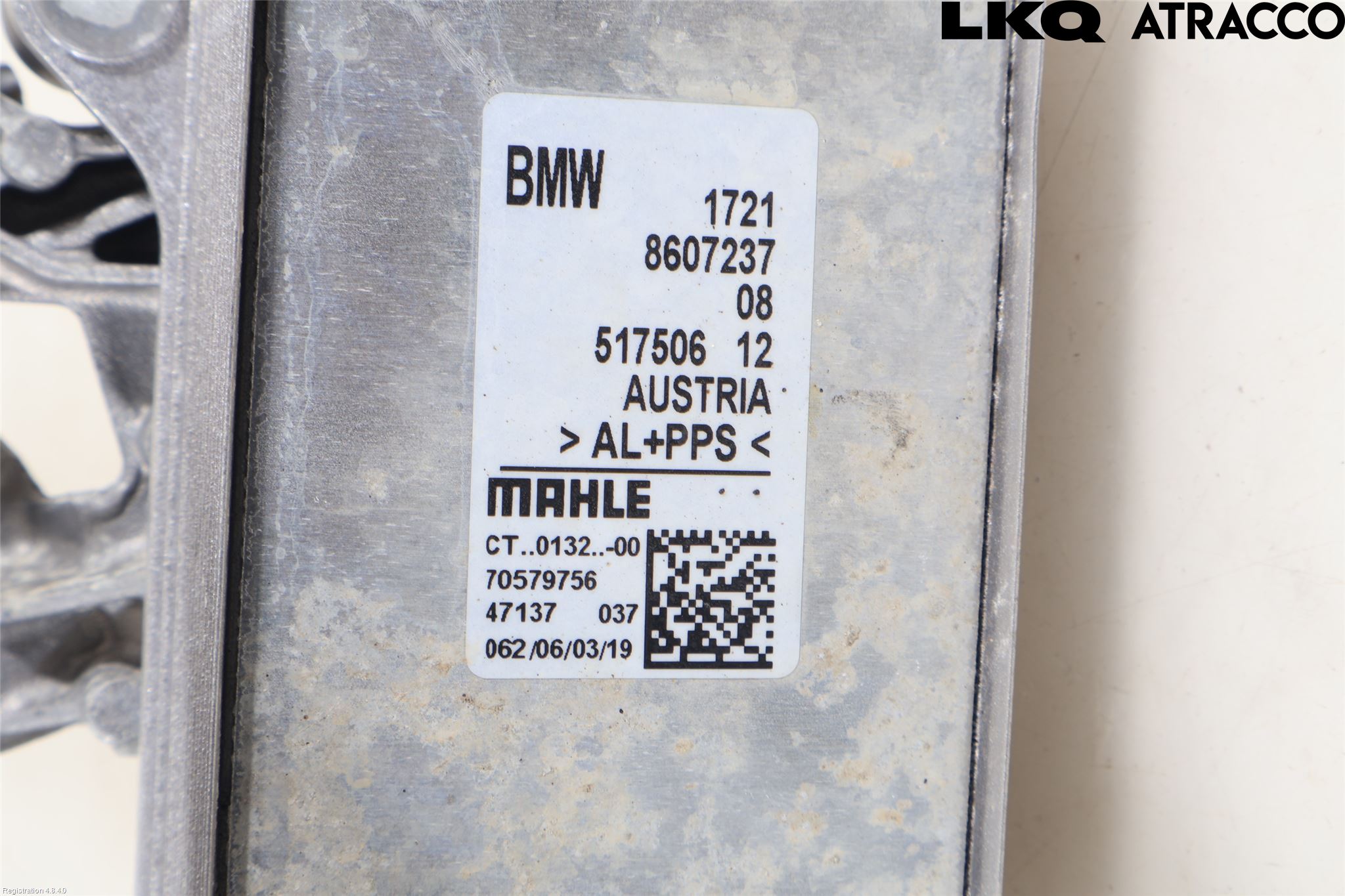 BMW X3 G01 18- Oljekylare Automat