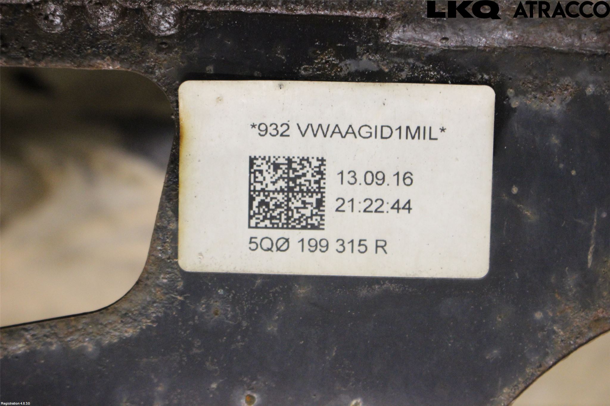 Volkswagen VW GOLF / E-GOLF VII 13-20 Framvagnsbalk