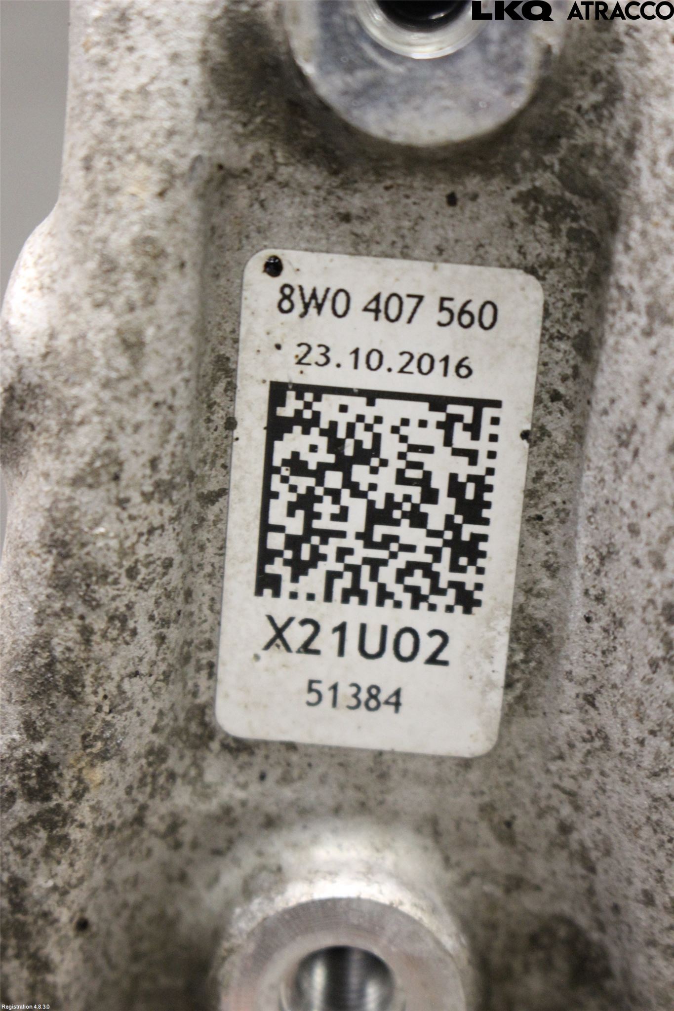 Audi A4/S4 B9 16-19 Styrspindel Lagerhus Hö