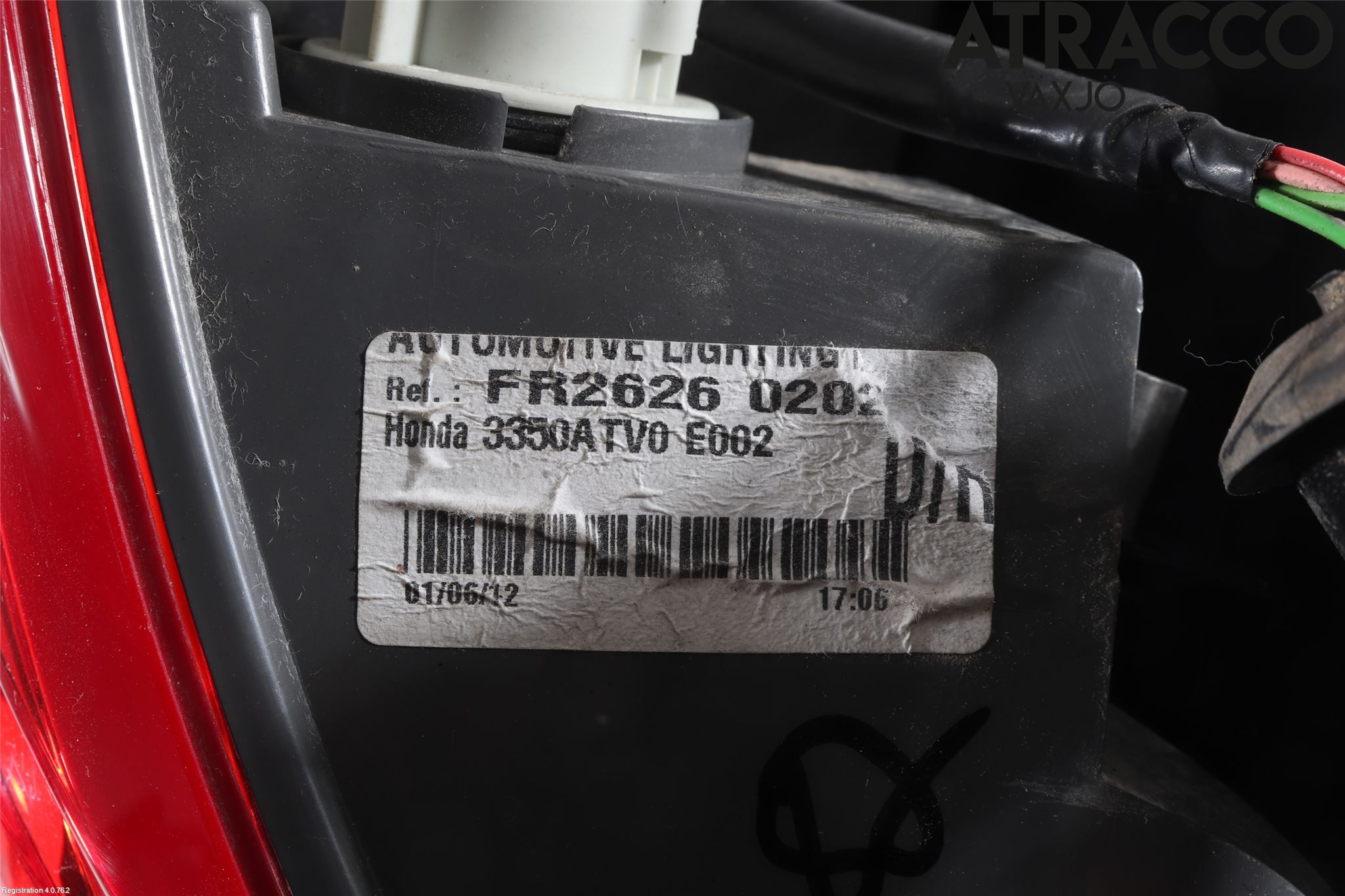 Honda CIVIC 12-16 Bakljus Höger