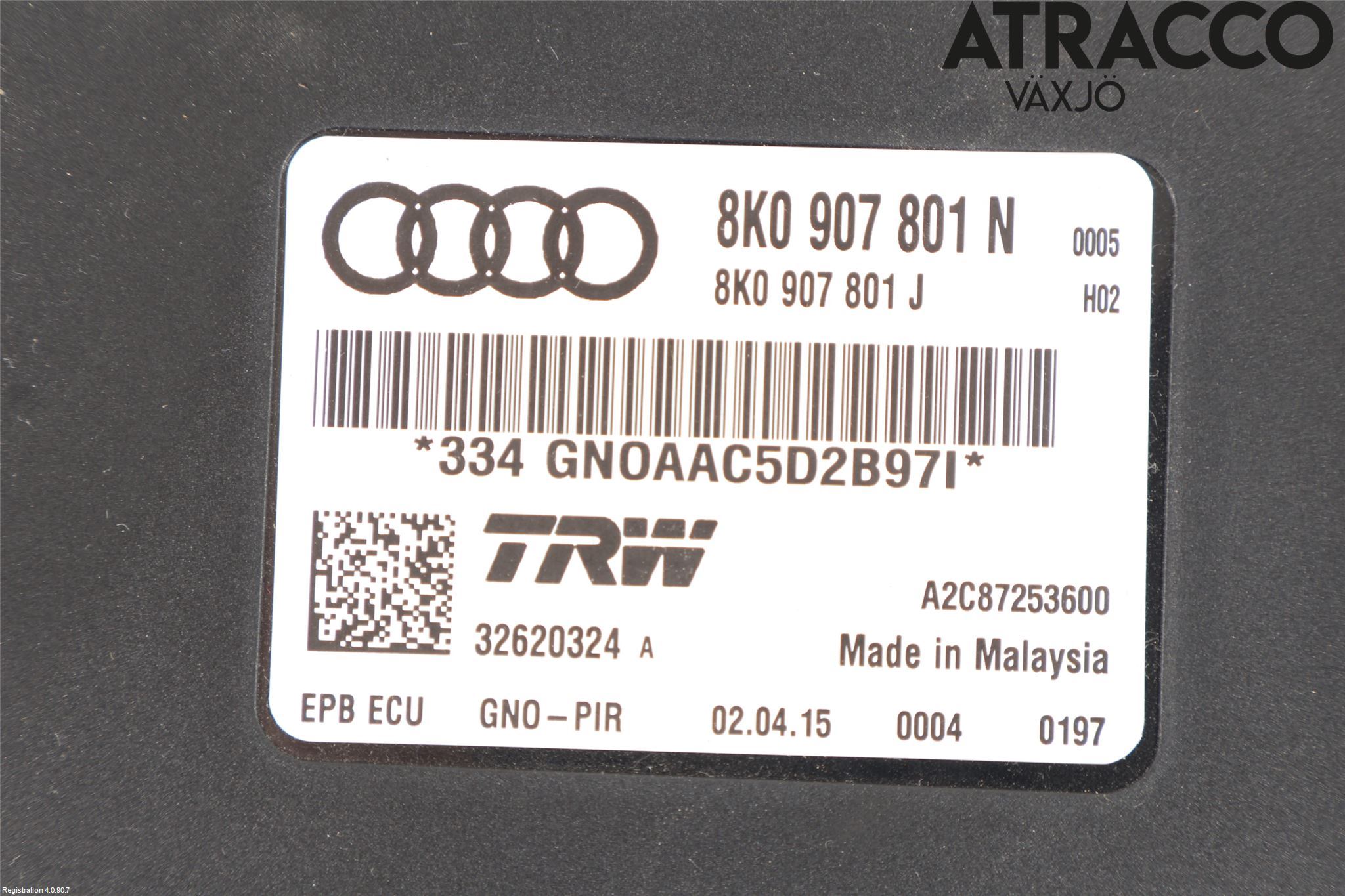 Audi A4 12-15 Styrenhet Parkbroms Epb