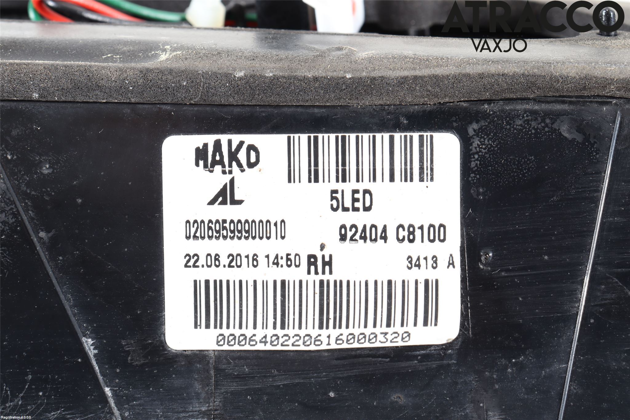 Hyundai i20 GB 15-20 Bakljus Lucka Hö