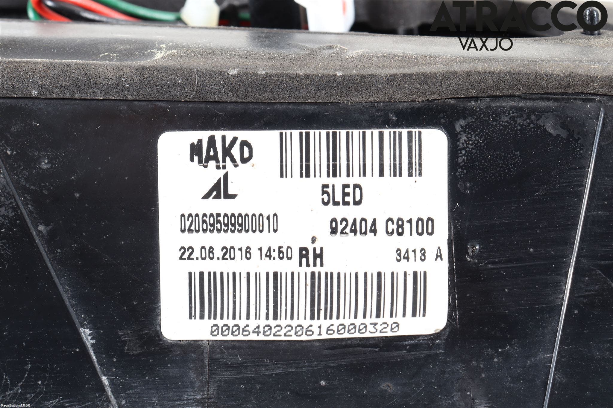 Hyundai i20 GB 15-20 Bakljus Lucka Hö