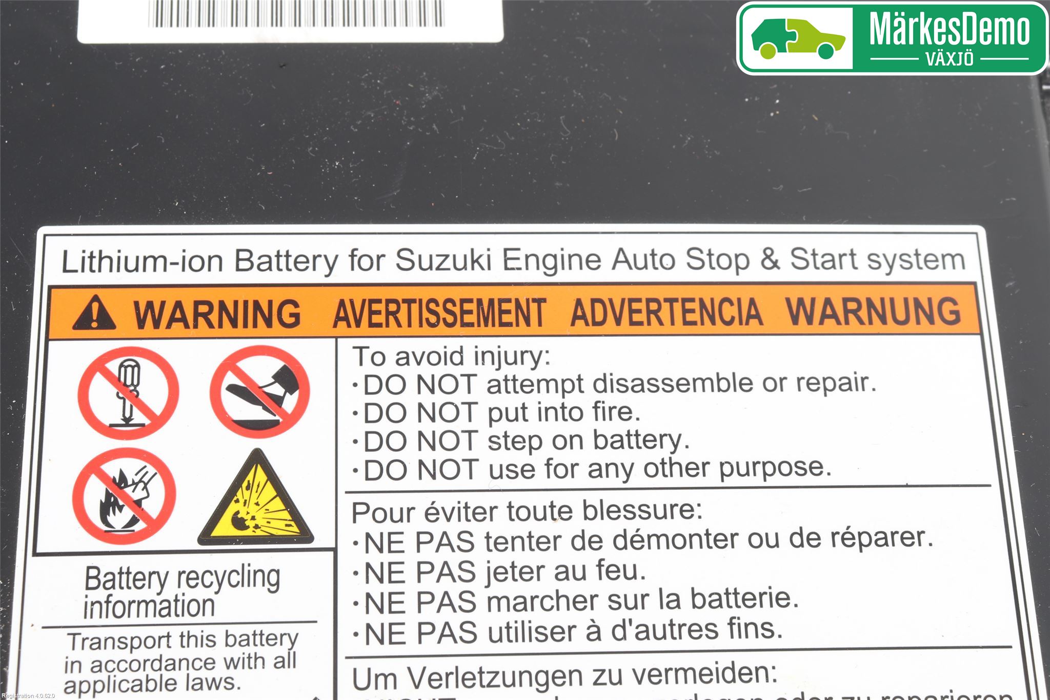 Suzuki SWIFT 17-24 Batteri Högspänning