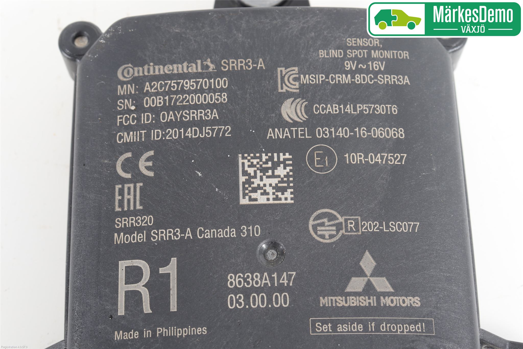 Mitsubishi OUTLANDER 13-21 Sensor Aktivt Kollisionsskydd