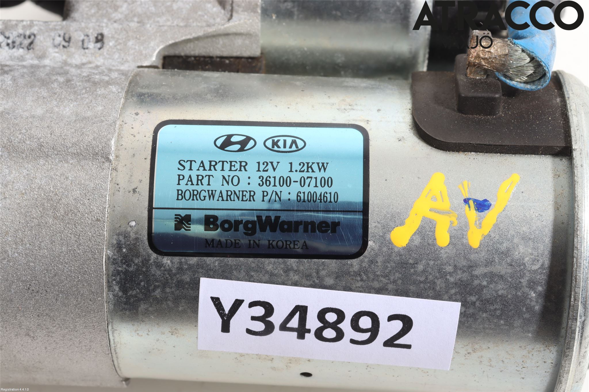 Hyundai BAYON BC3 21- Startmotor