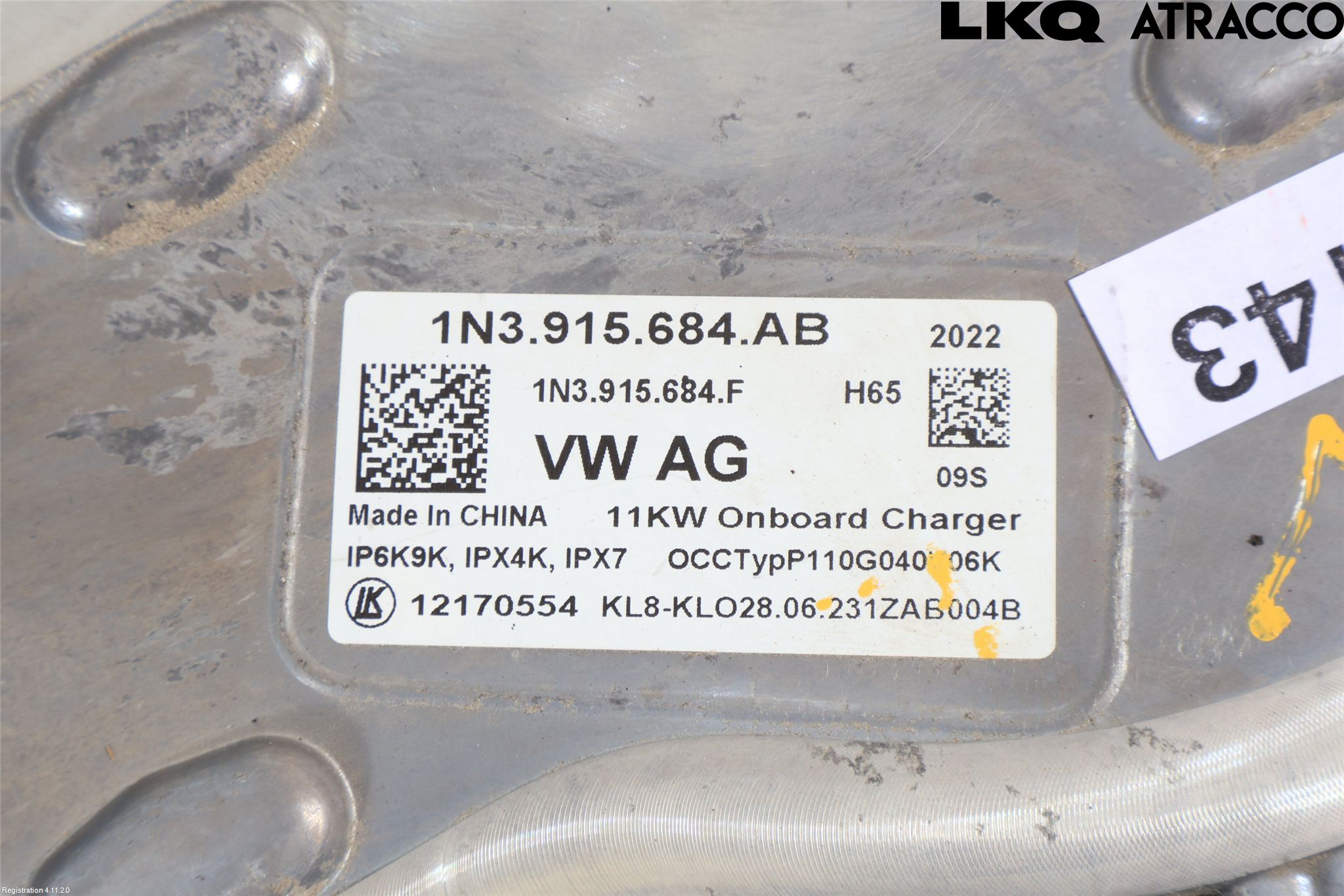 Volkswagen VW ID BUZZ/CARGO 22- Batteriladdare Högspänning