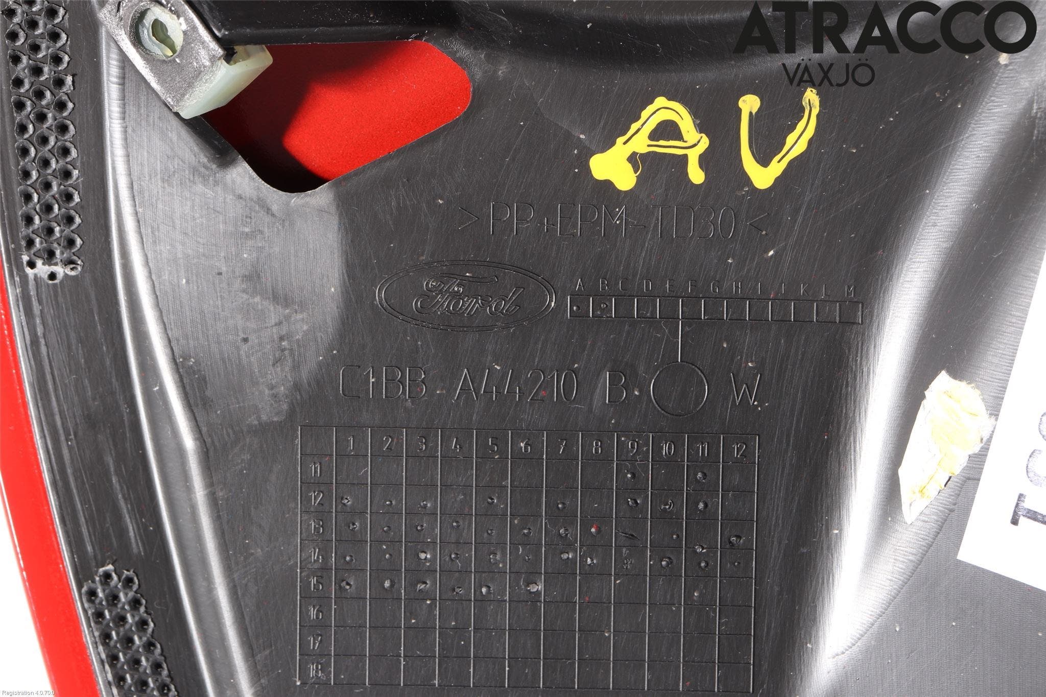 Ford FIESTA 13-17 Spoiler Baklucka