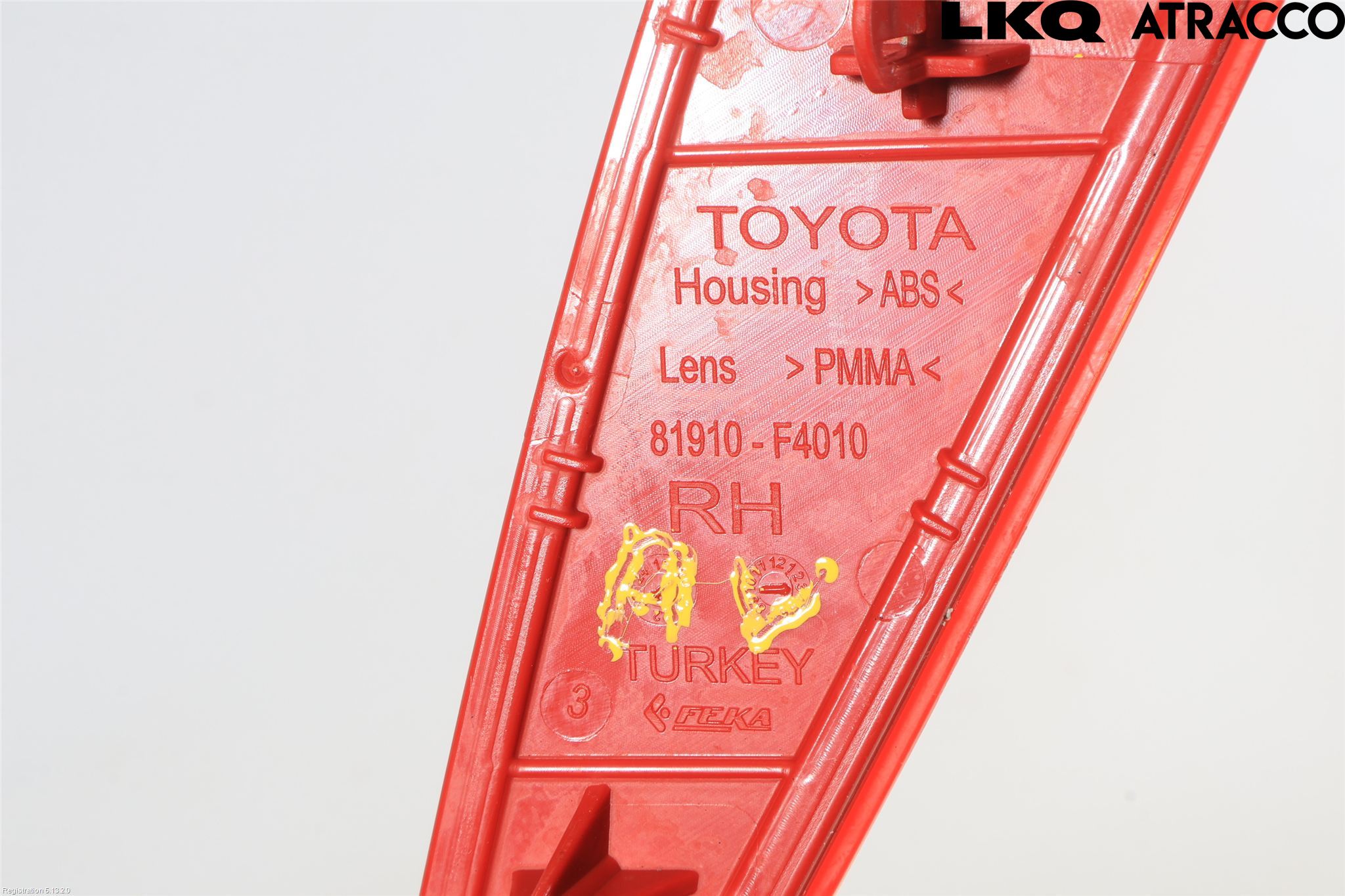 Toyota YARIS XP21 20- Dimljus/Reflex Bak