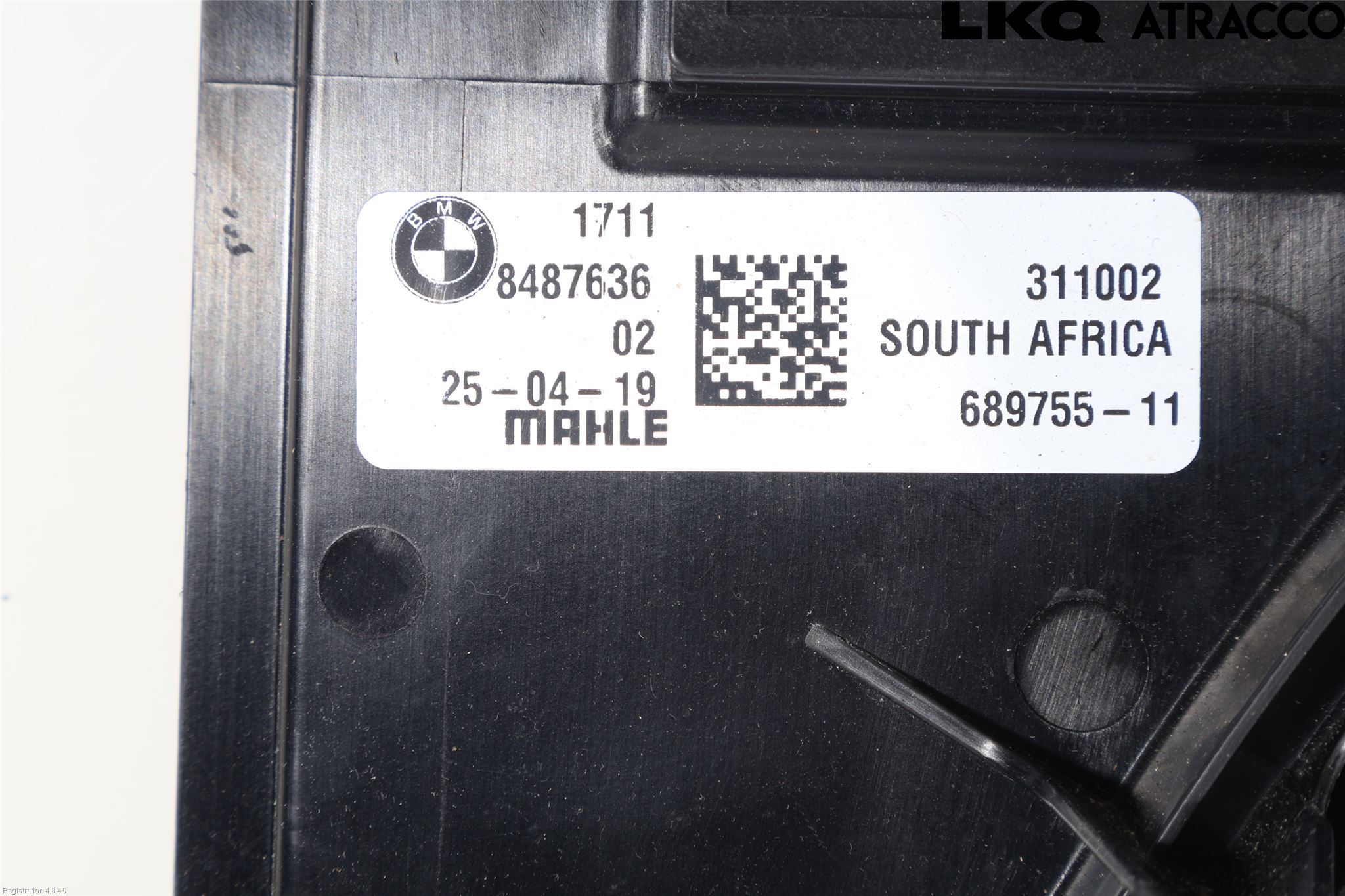 BMW X3 G01 18- Kylfläktkåpa