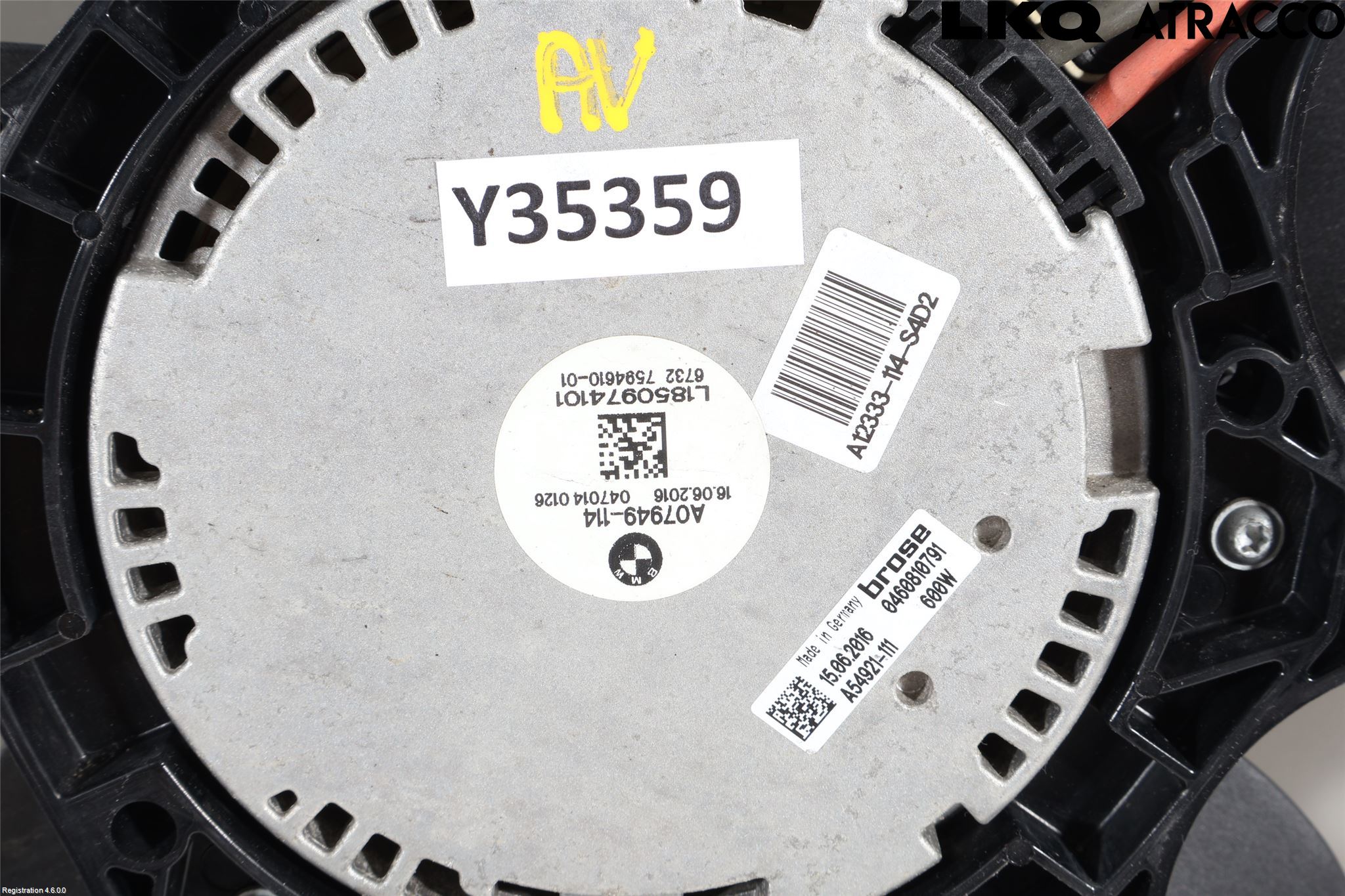 BMW 5 F10/F11/F18 09-17 Kylfläktkåpa