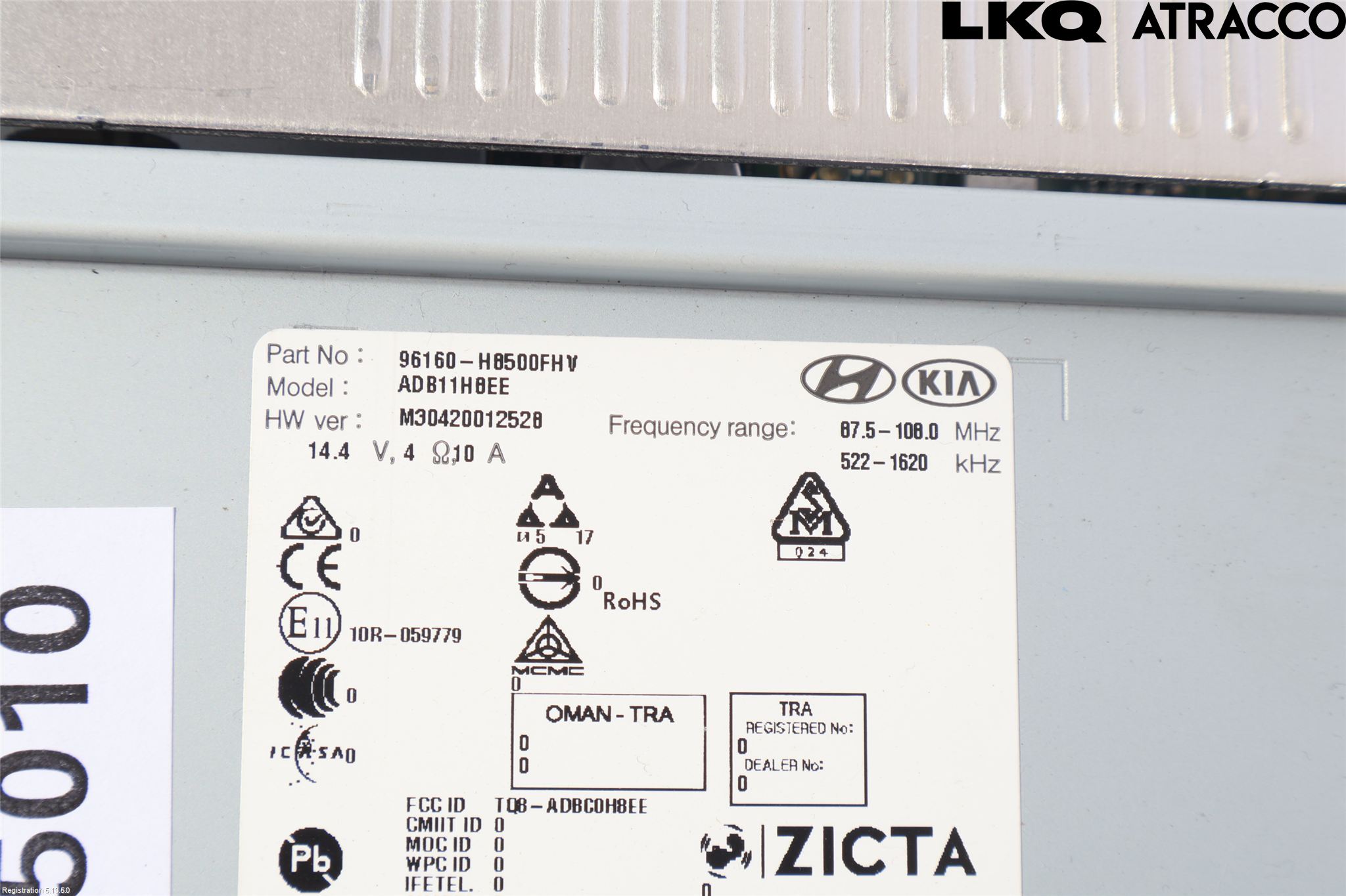 Kia RIO 17- Cd Radio - Multimediapanel