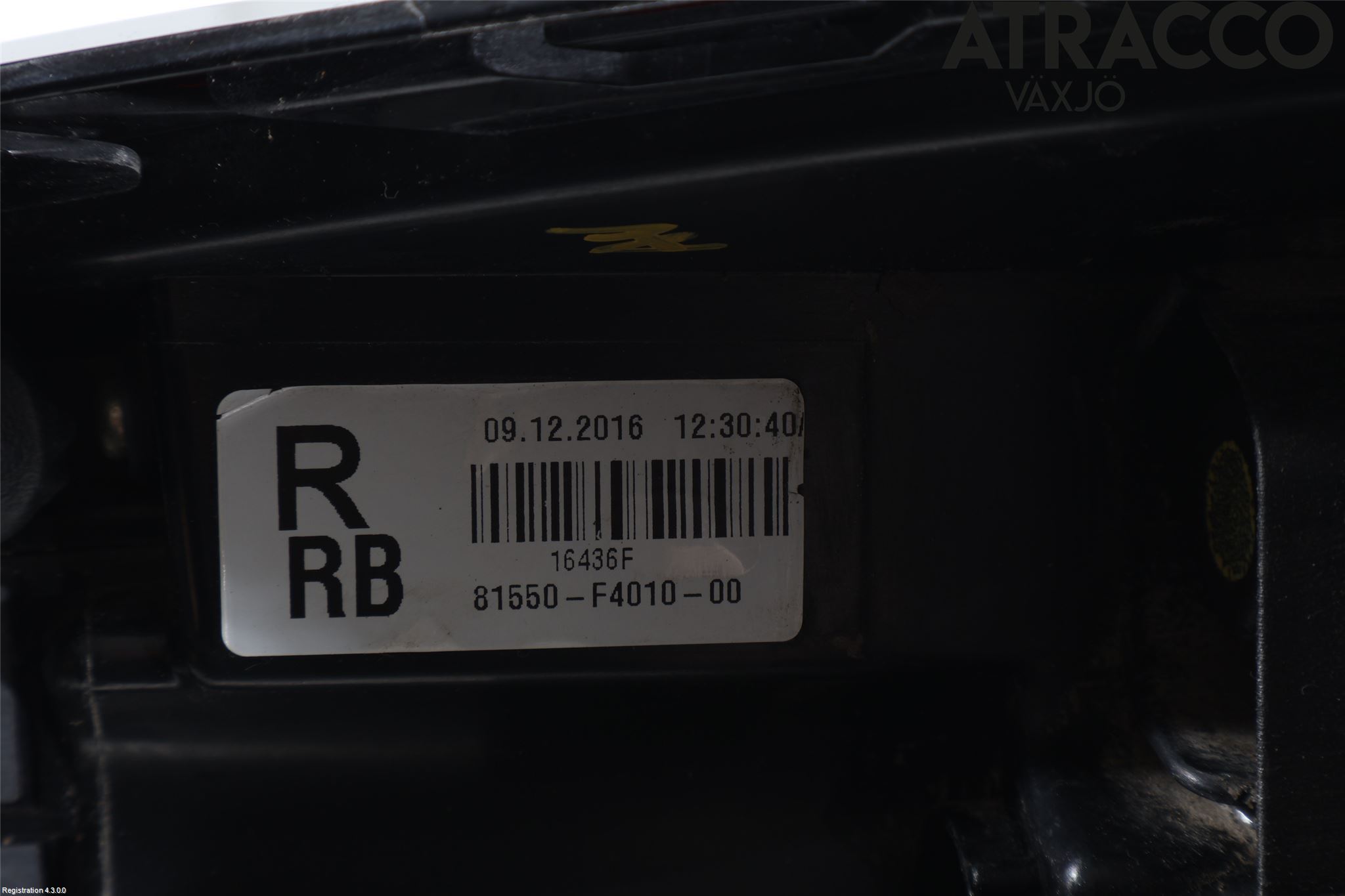 Toyota C-HR 16-23 Bakljus Höger