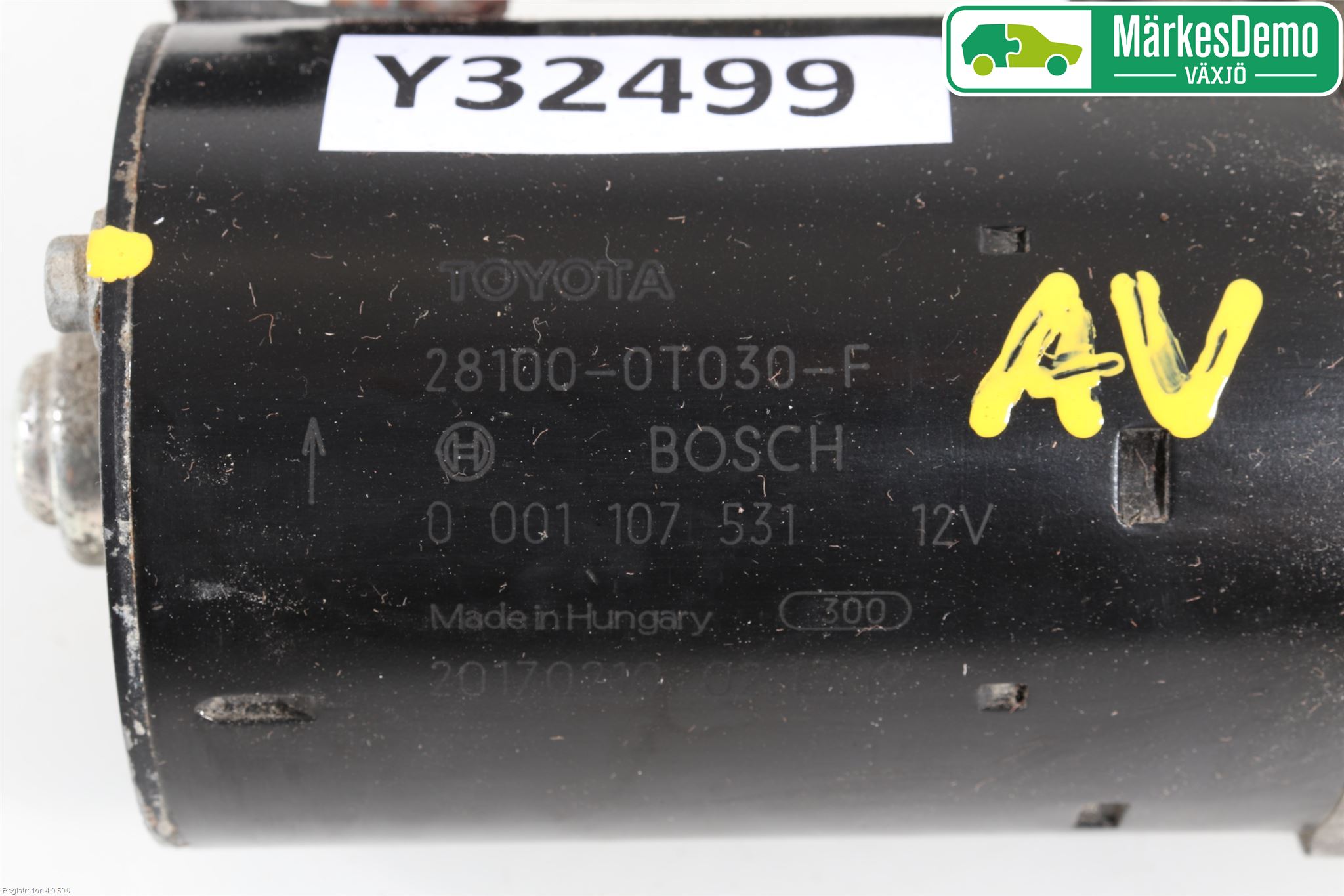 Toyota AURIS 13-19 Startmotor