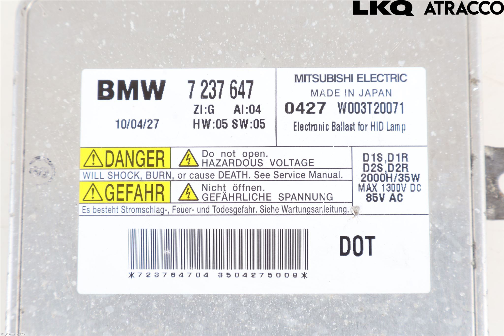 BMW 3 E90/91 SED/TOU 05-12 Styrenhet Strålkastare