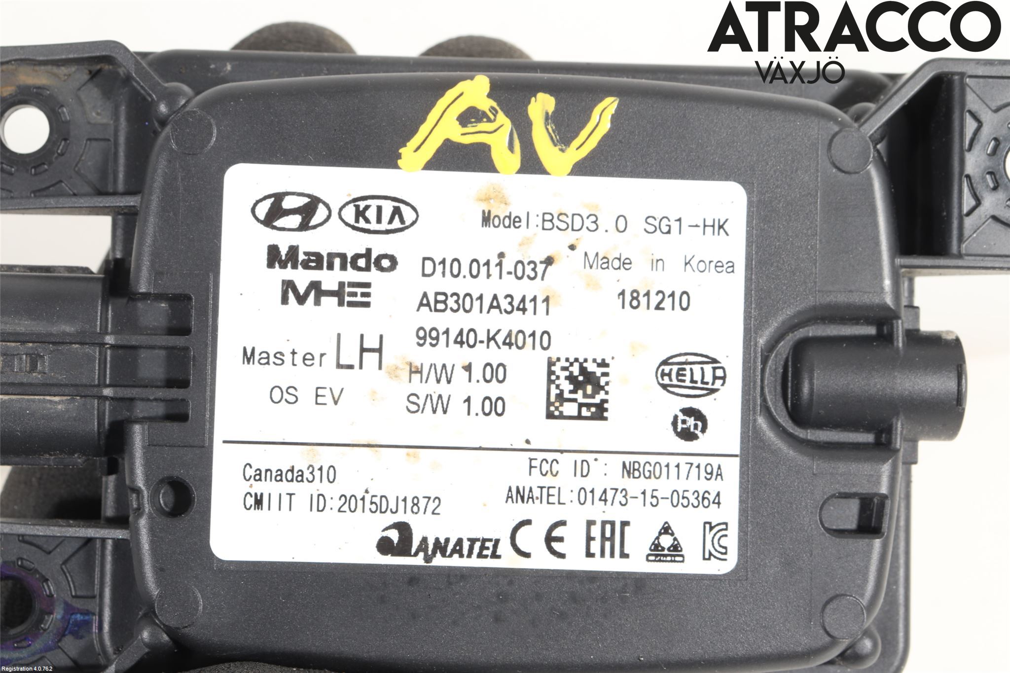 Hyundai KONA/ELECTRIC OS 18-23 Sensor Aktivt Kollisionsskydd