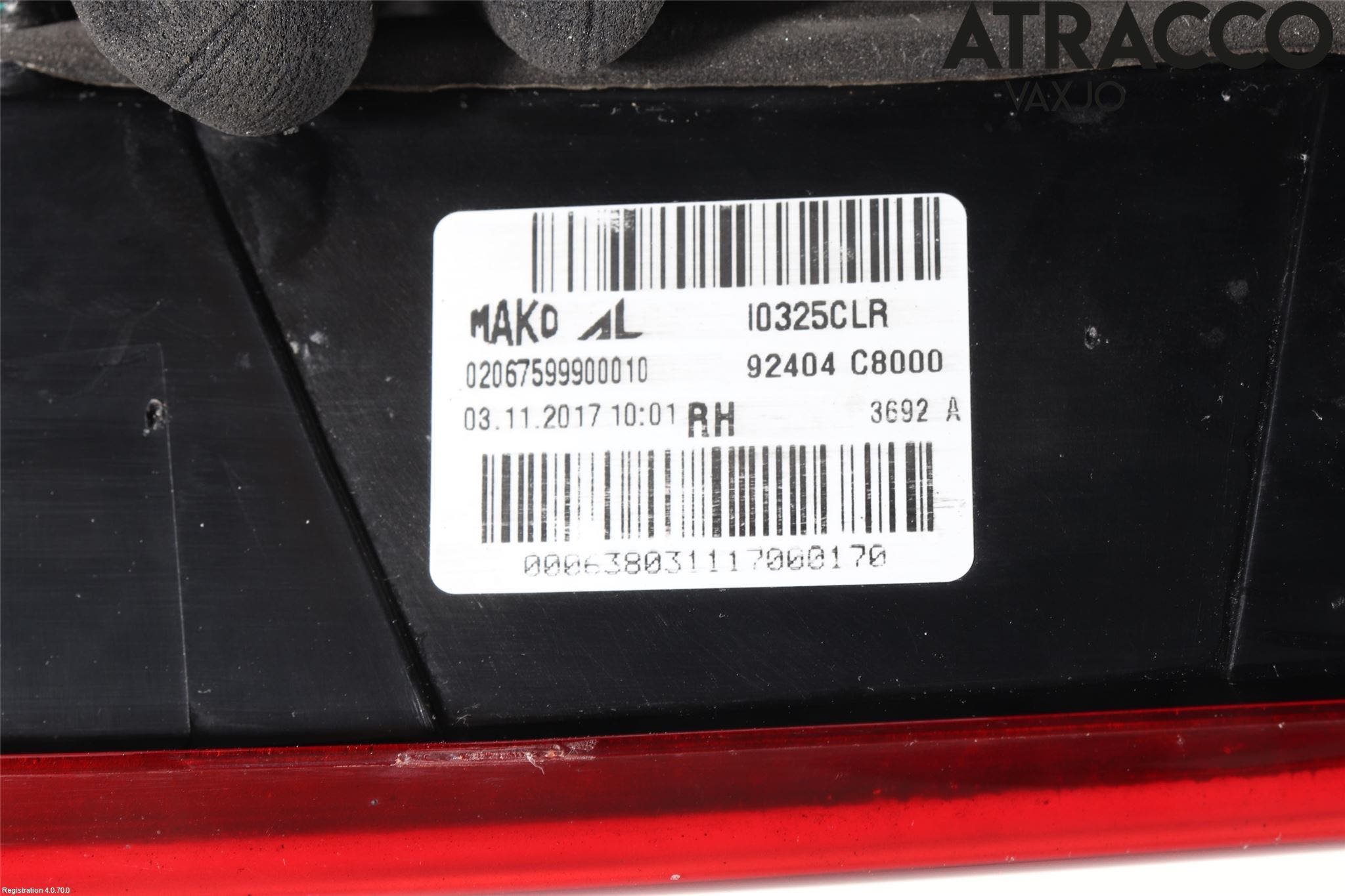 Hyundai i20 GB 15-20 Bakljus Lucka Hö