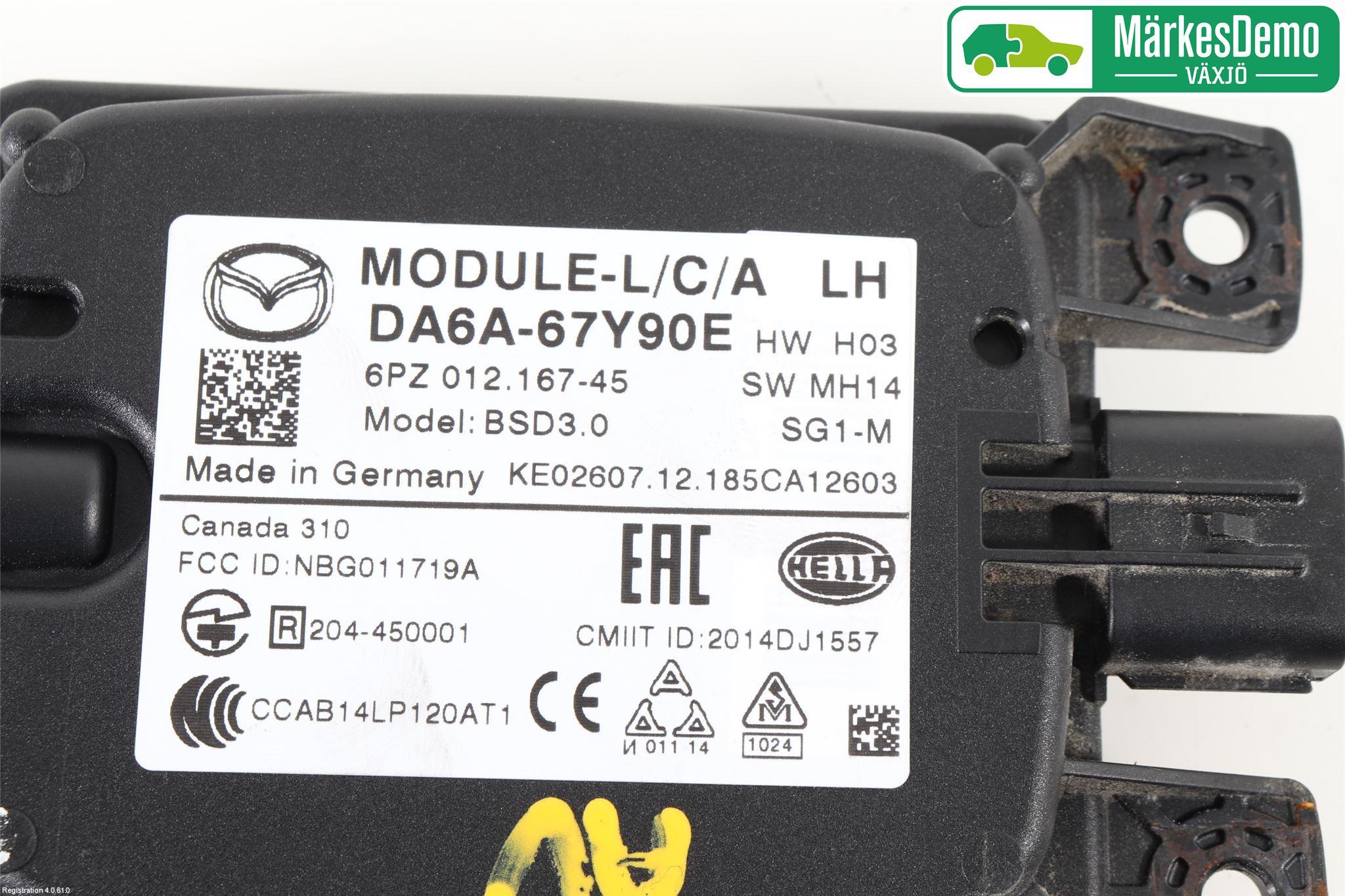 Mazda 2 (DJ) 15-22 Sensor Aktivt Kollisionsskydd