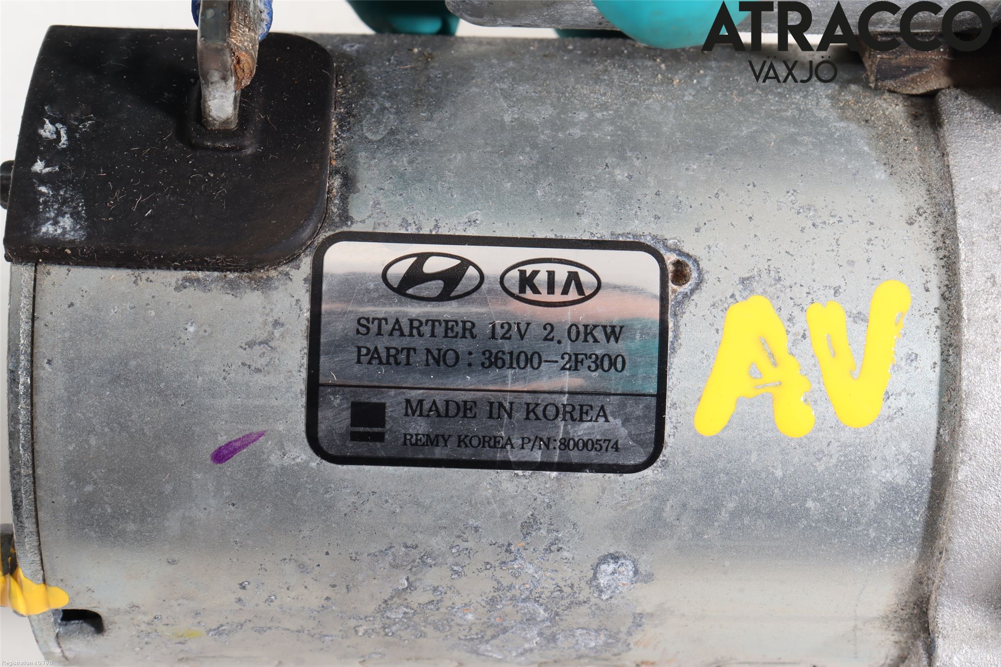 Hyundai TUCSON 05- Startmotor Diesel