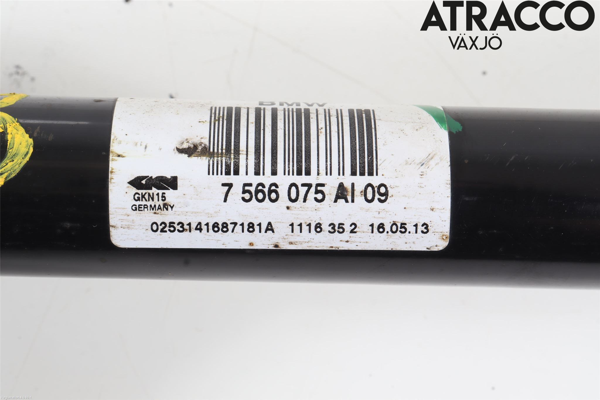 BMW 5 GT F07 09-17 Drivaxel Bak Vänster