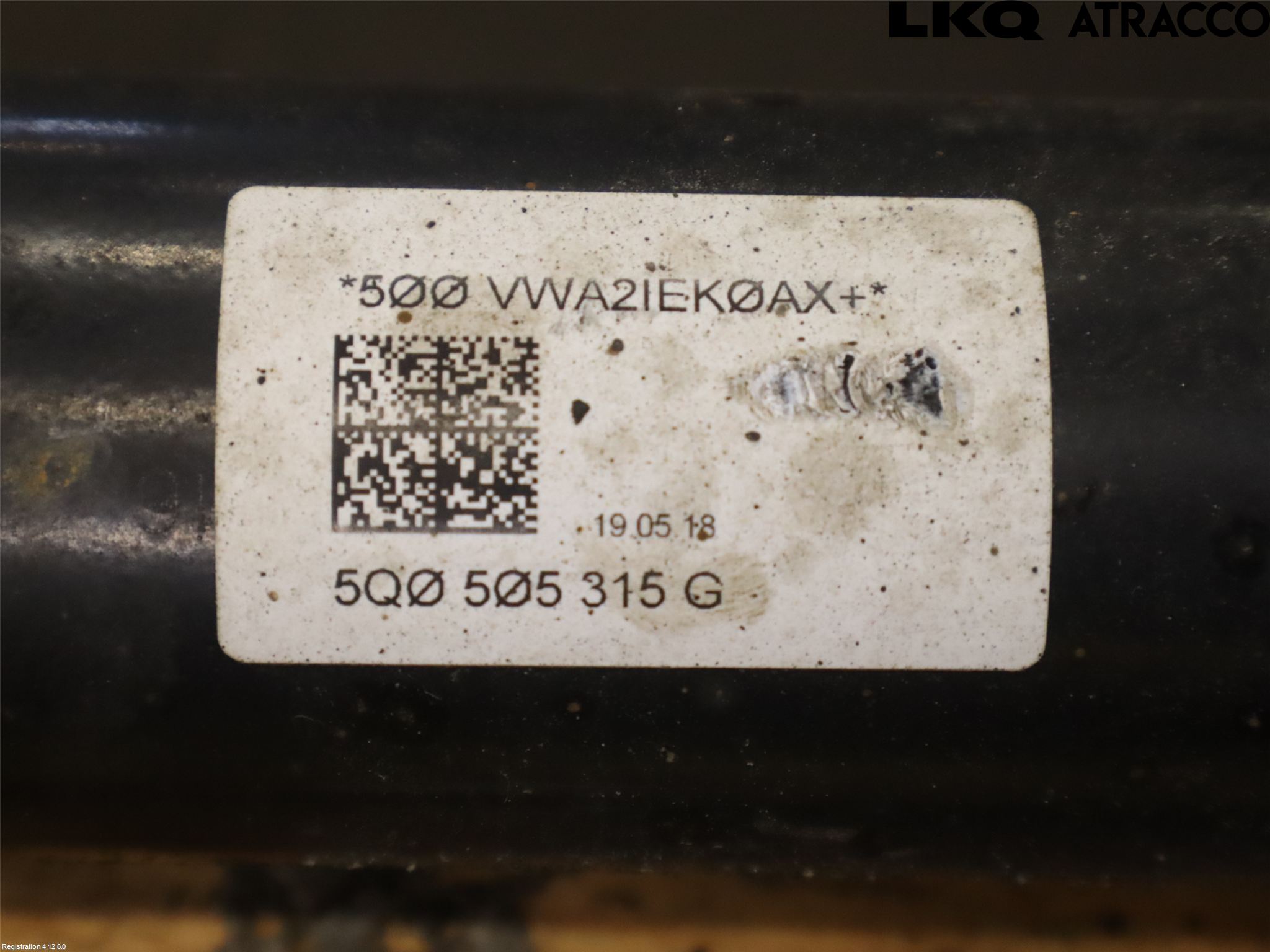 Volkswagen VW GOLF / E-GOLF VII 13-20 Bakaxelbalk