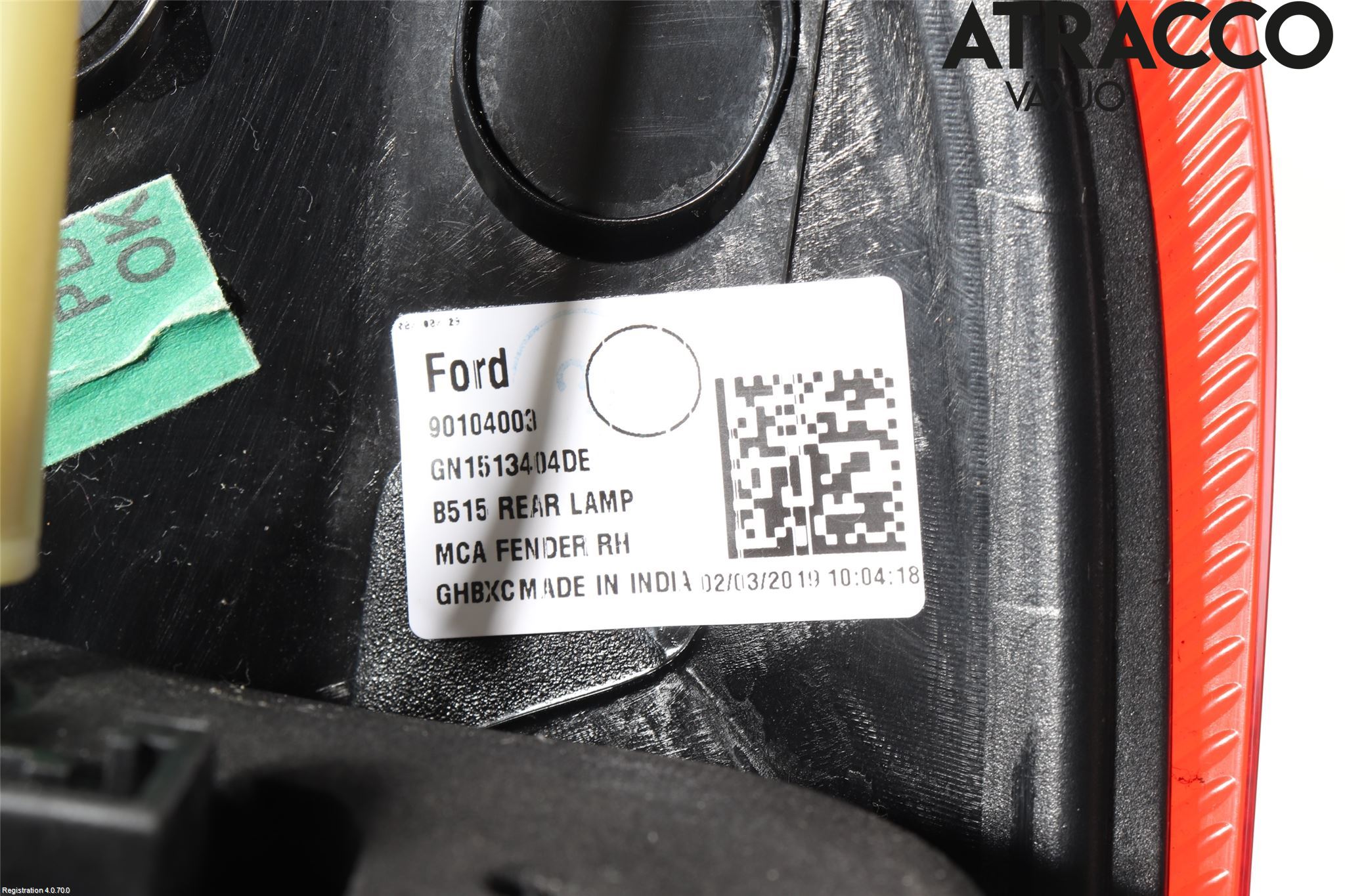 Ford ECOSPORT 17- Bakljus Höger