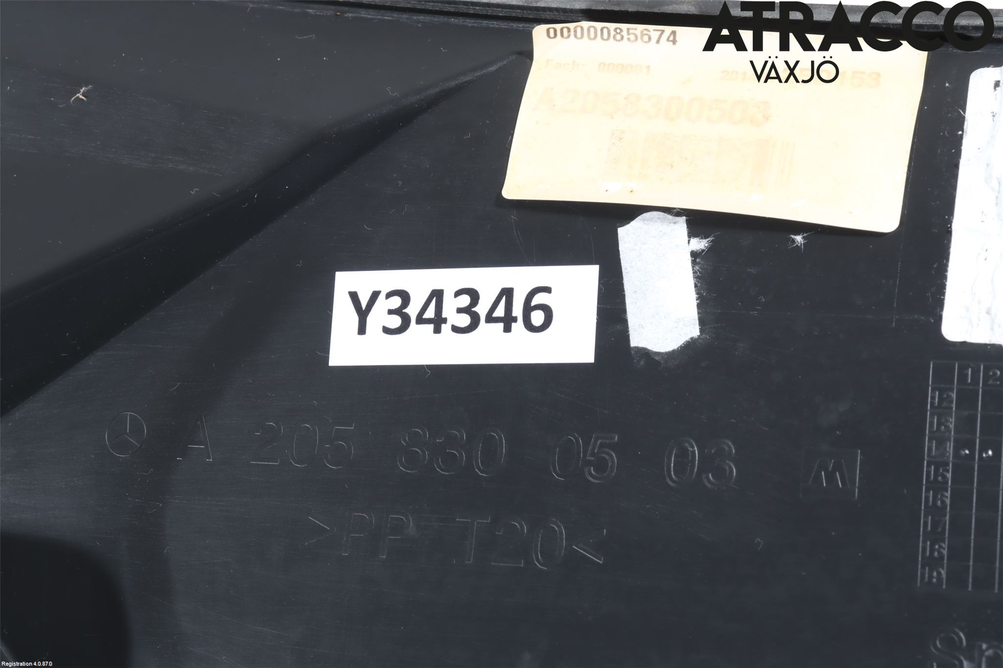 Mercedes-Benz MB C-KLASS (W205) 14-21 Torpedplåt-Torpedplast