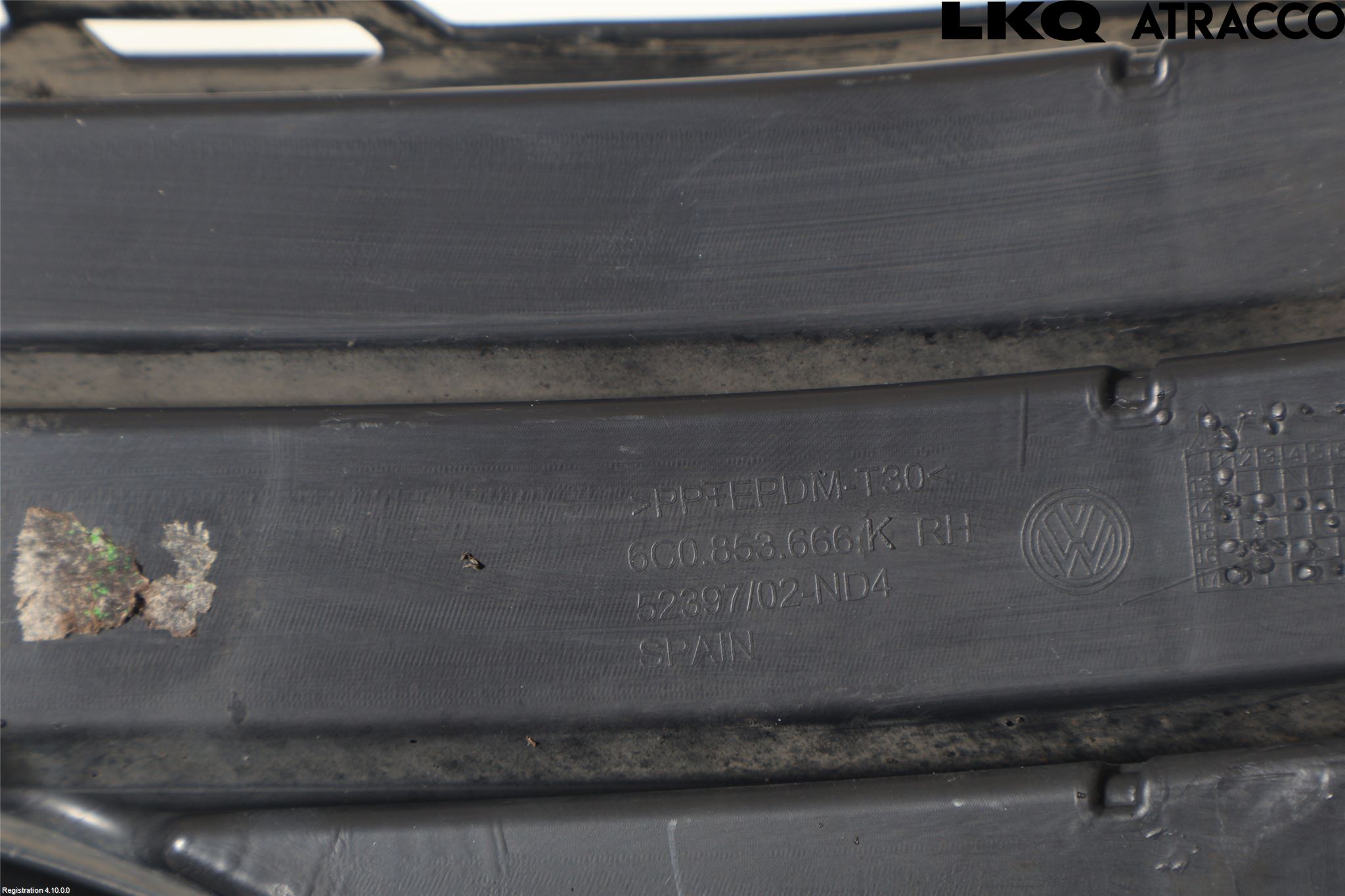 Volkswagen VW POLO 10-17 Dimljussarg Fram