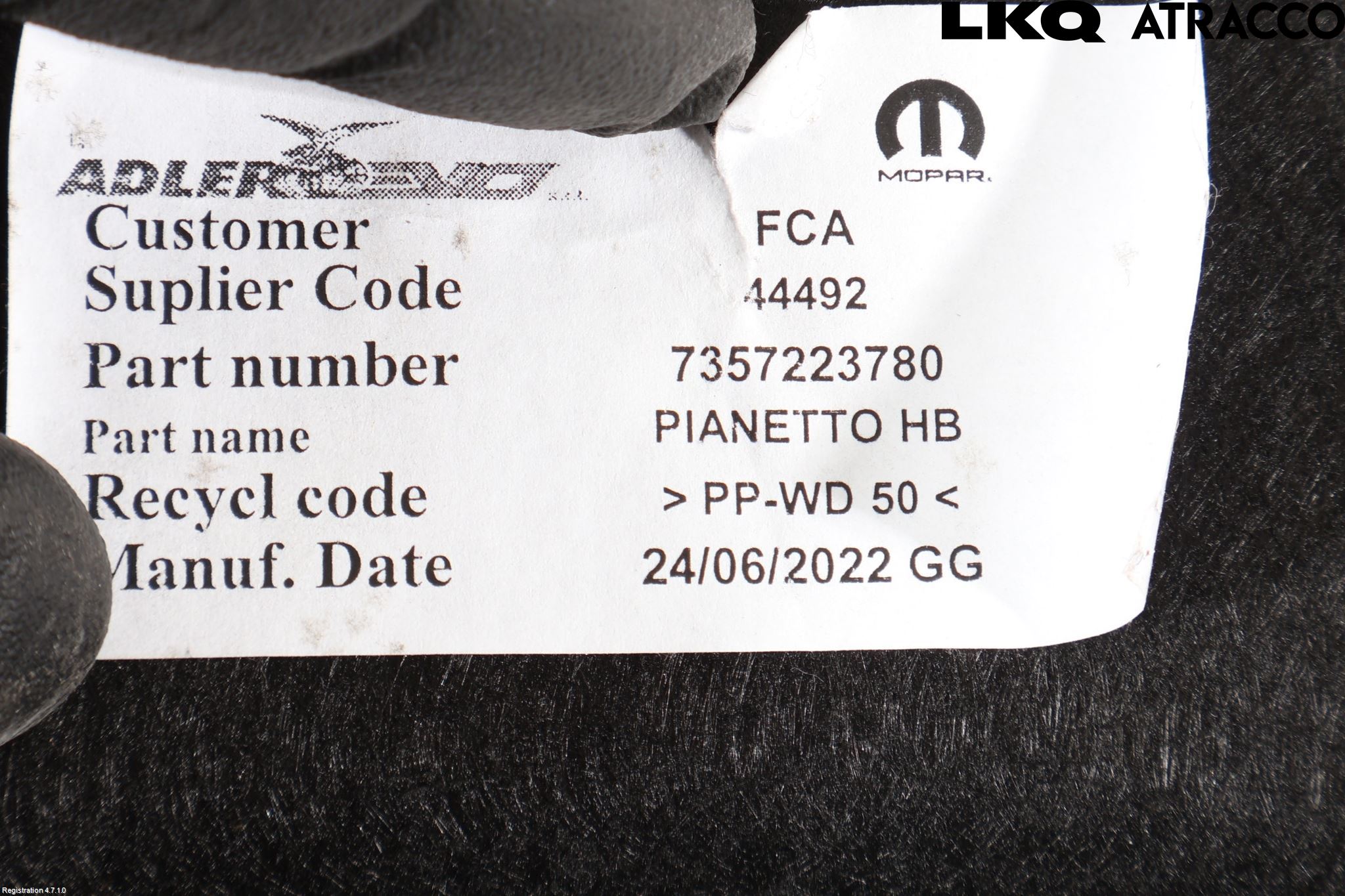 Fiat 500e 20- Hatthylla