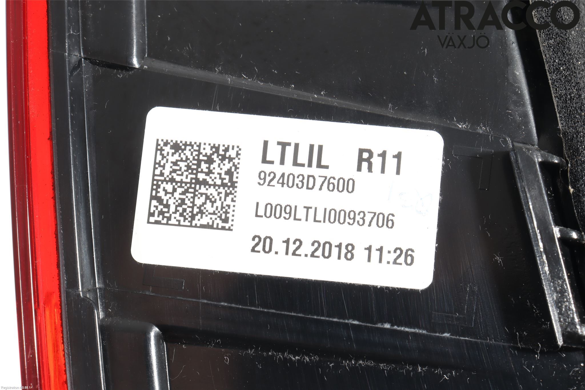 Hyundai TUCSON 05- Bakljus Lucka Vä