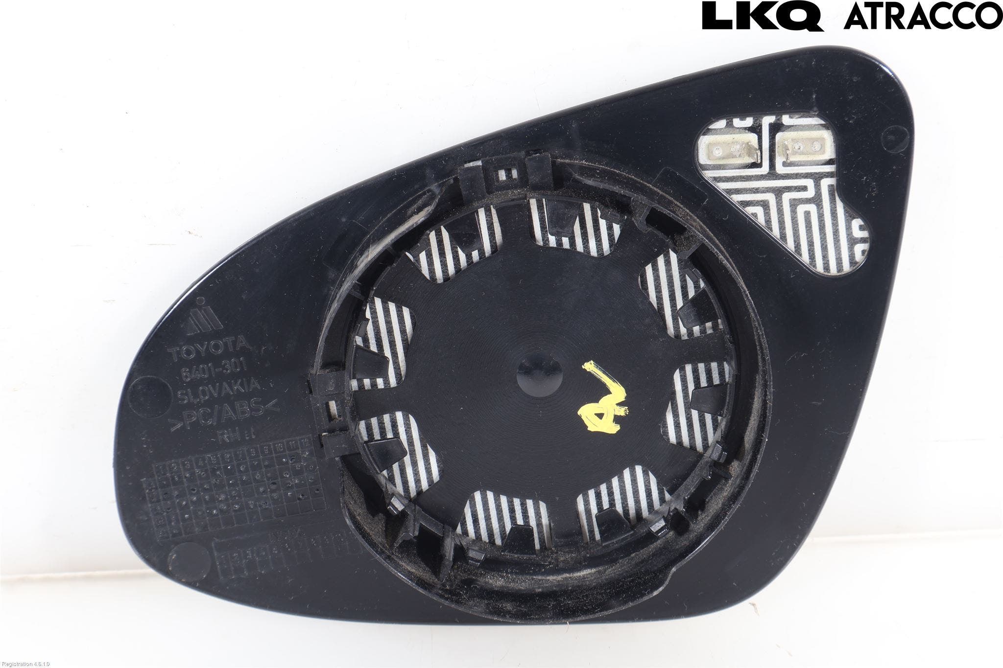 Toyota YARIS XP130 15-20 Spegelglas Hö